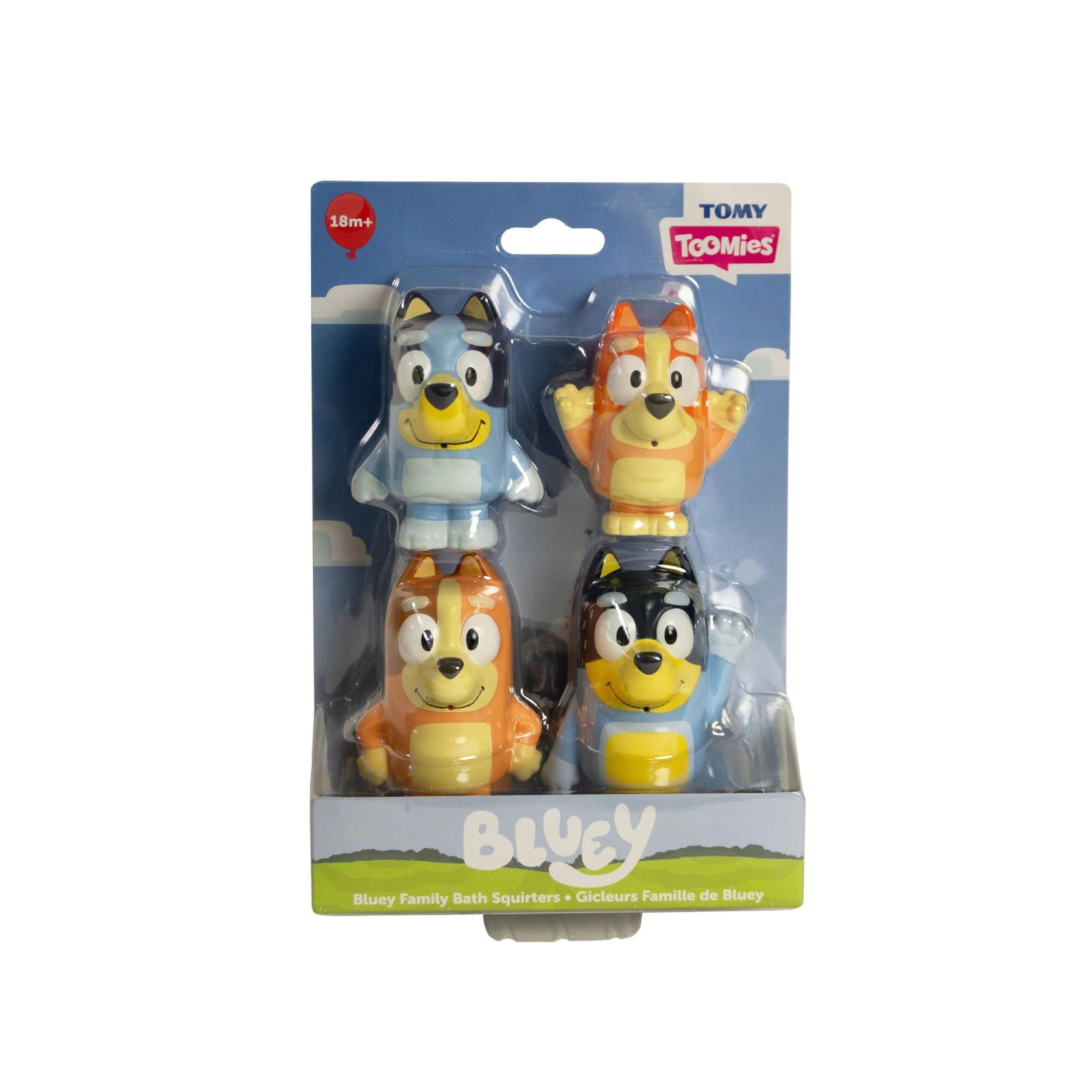 1 Bluey Squirter 4-Pack Bath Toy - Multi, 1 of 6