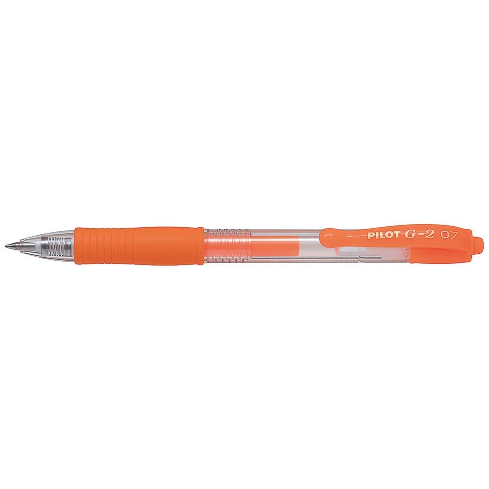 1 PILOT G2 Gel Pen 0.7mm Neon Orange, 1 of 2