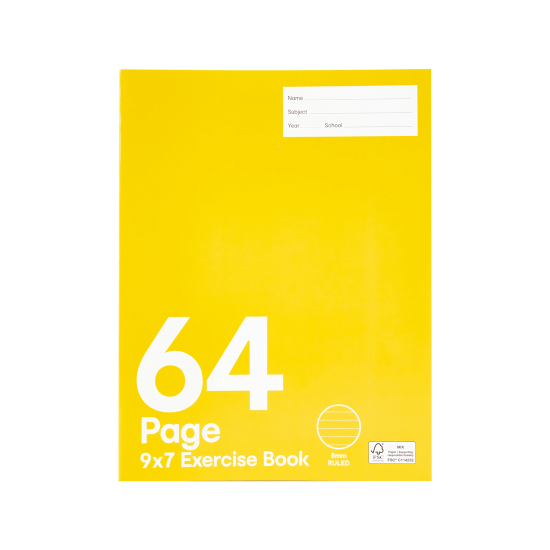 1 9in. x 7in. Exercise Book - 64 Pages, 1 of 4