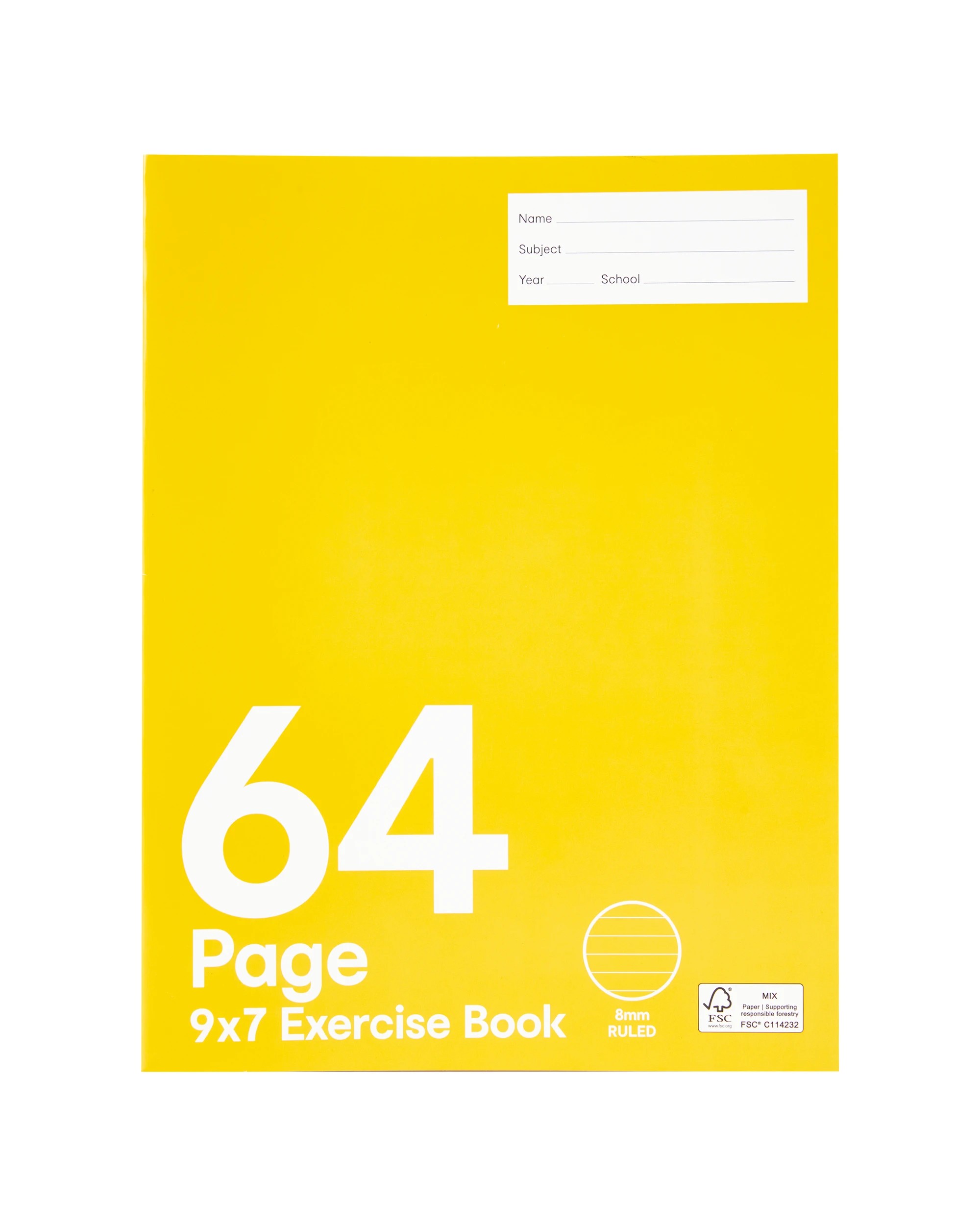 1 9in. x 7in. Exercise Book - 64 Pages, 1 of 4