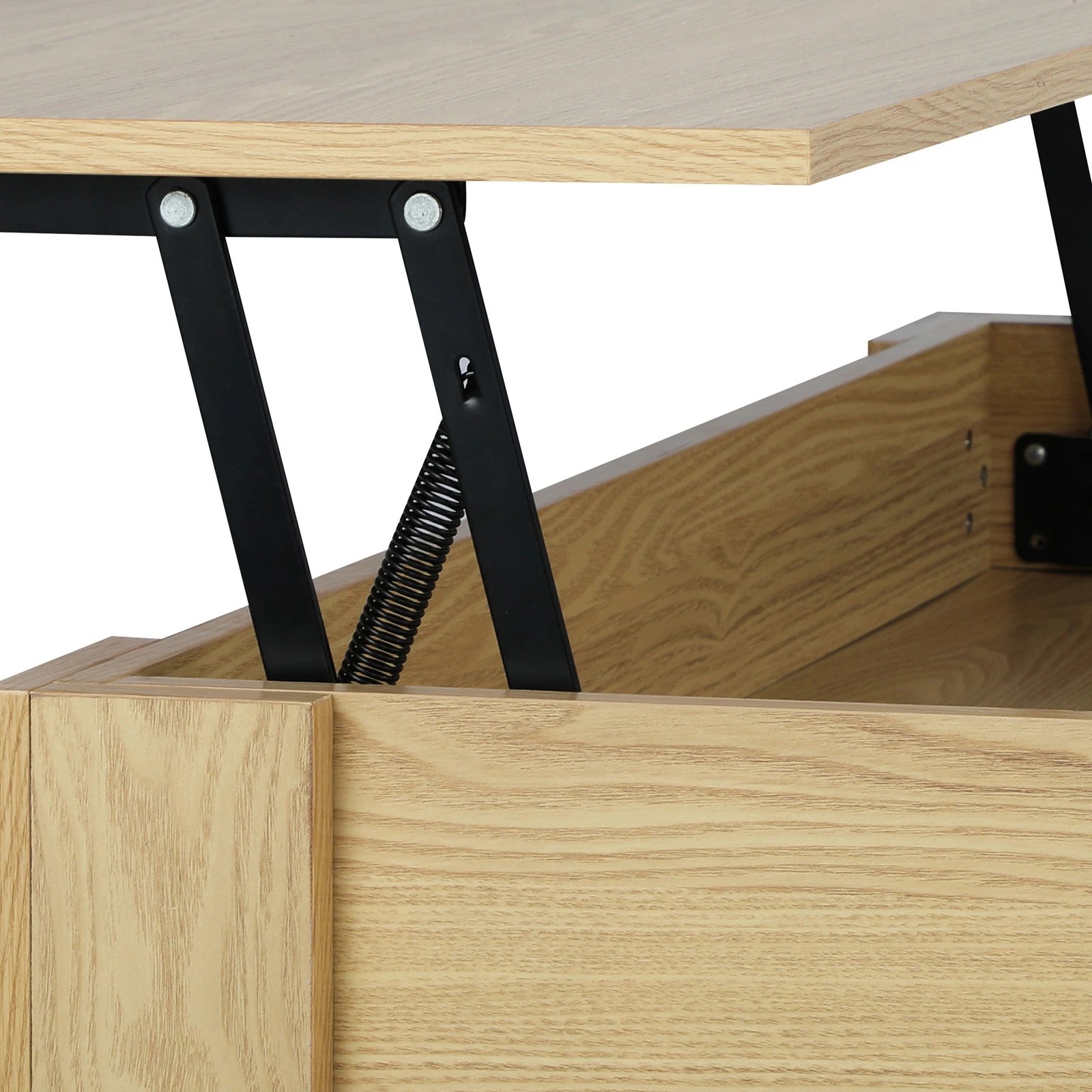 9 Oikiture Coffee Table Lift Up Top Modern Tables Hidden Book Storage
 - Natural, 9 of 10