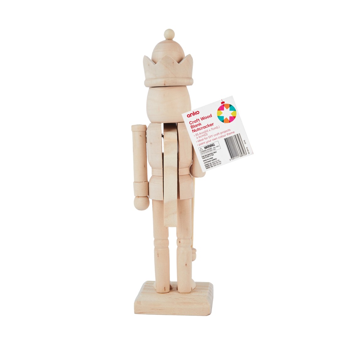 5 Craft Wood Blank Nutcracker, 5 of 5