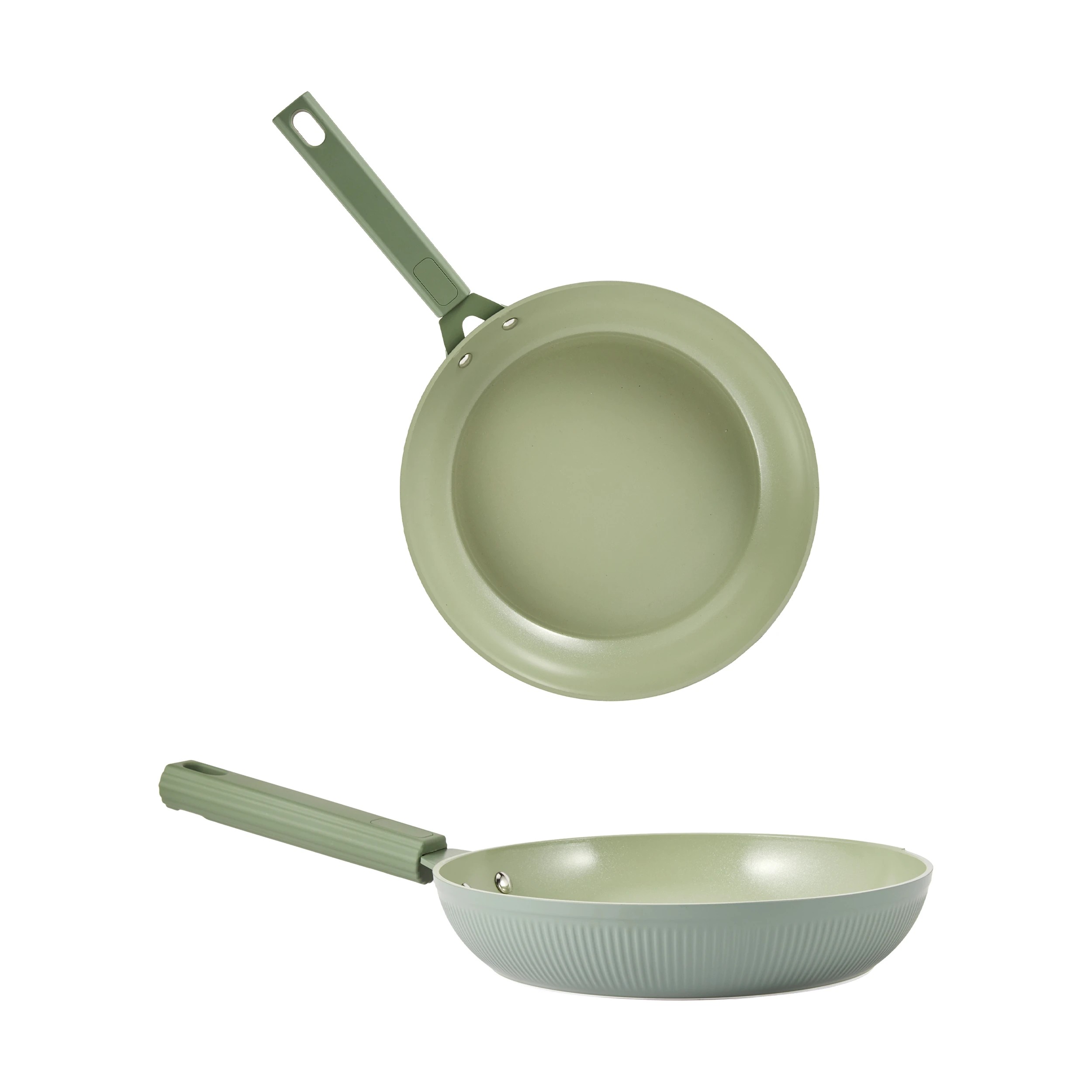 1 2 Piece Linear Frypan Set - Green, 1 of 7