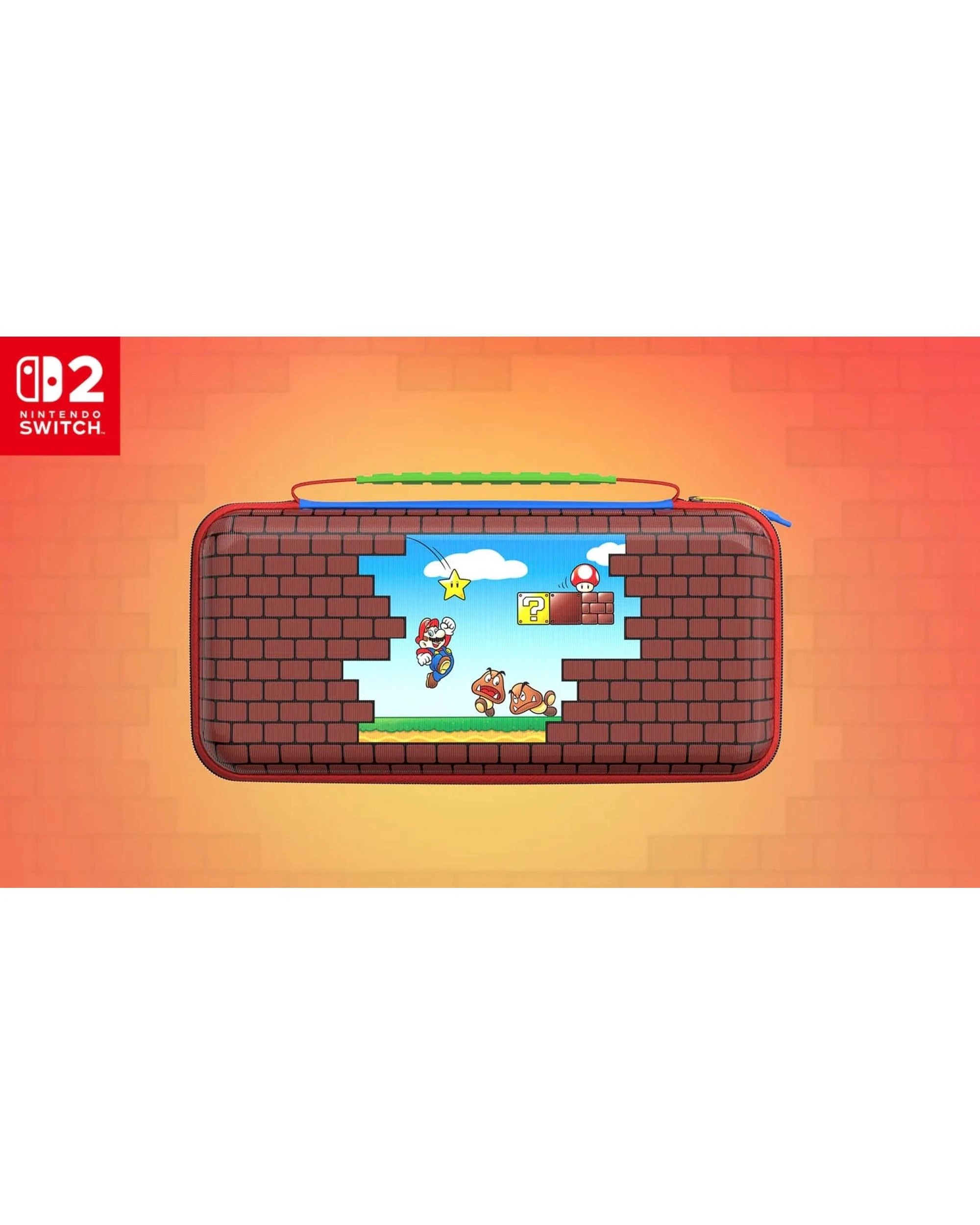 2 Turtle Beach PlayTrek Travel Case for Nintendo Switch 2 - Mario Bricks - Multi, 2 of 5