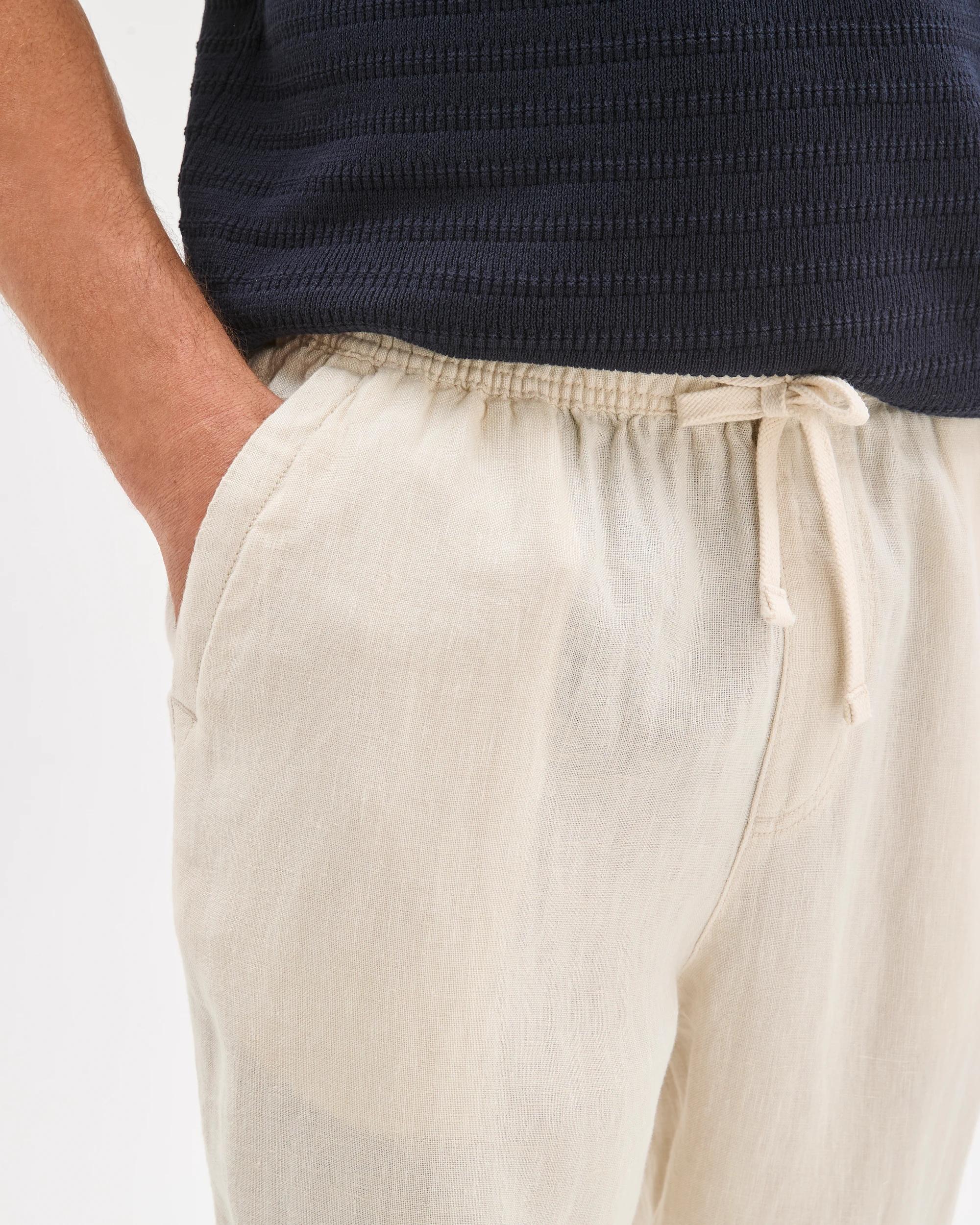 4 Target Man European Linen Wide Leg Pants STONE, 4 of 5
