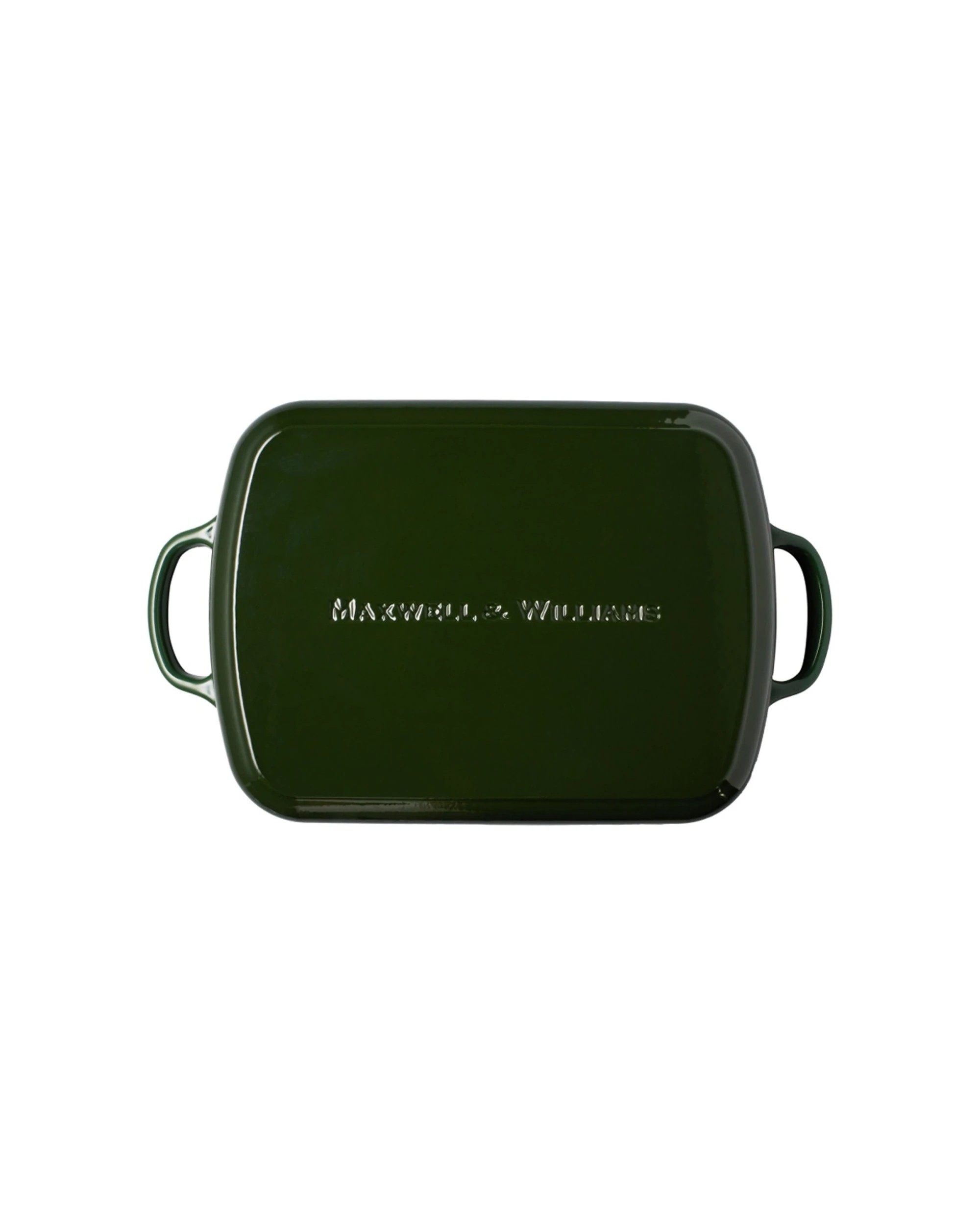 4 Maxwell & Williams Cast Iron Roaster 5L Bakeware Oven Safe 33x25cm English Racing - Green, 4 of 5