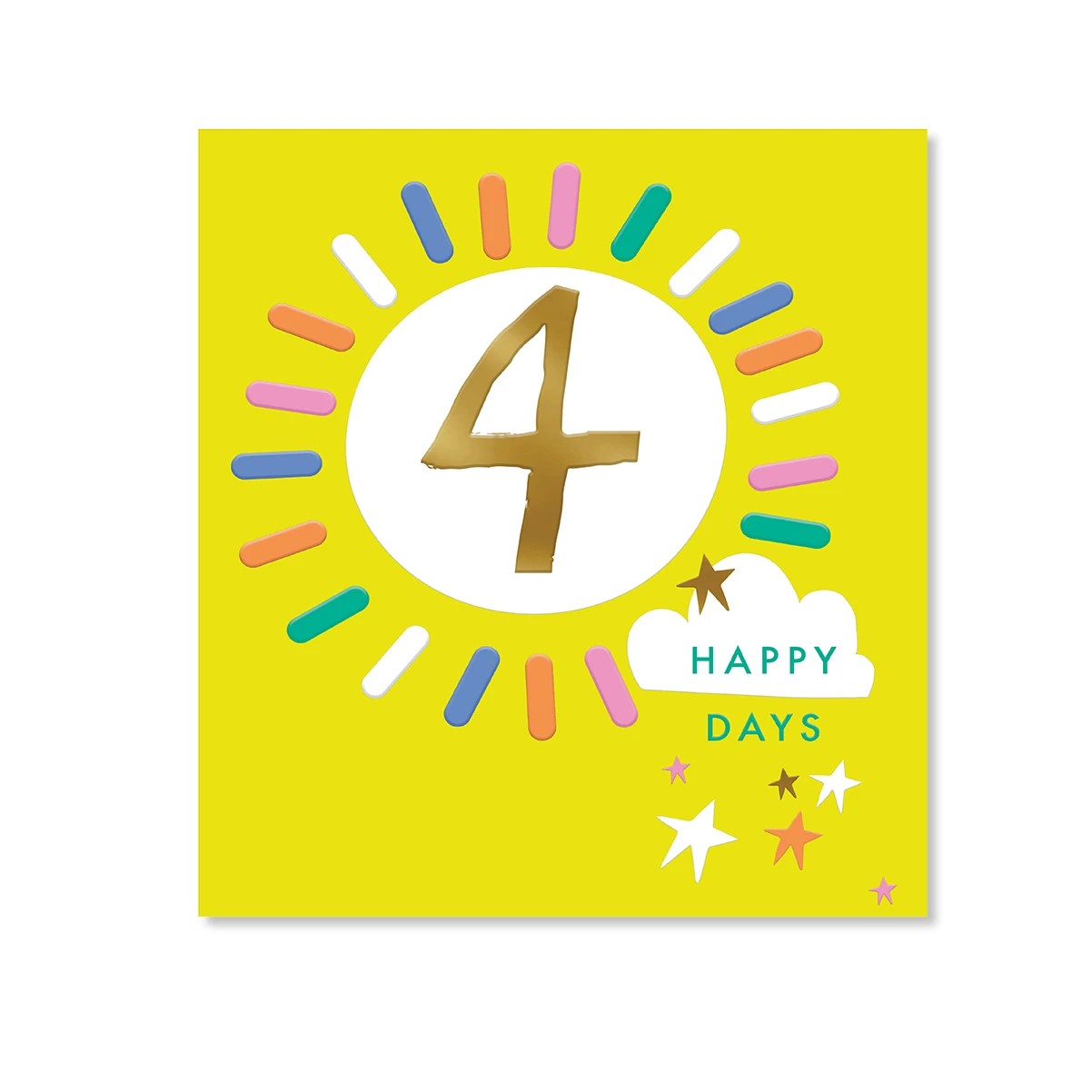3 Hallmark 4th Birthday Card - Happy Days, 3 of 3