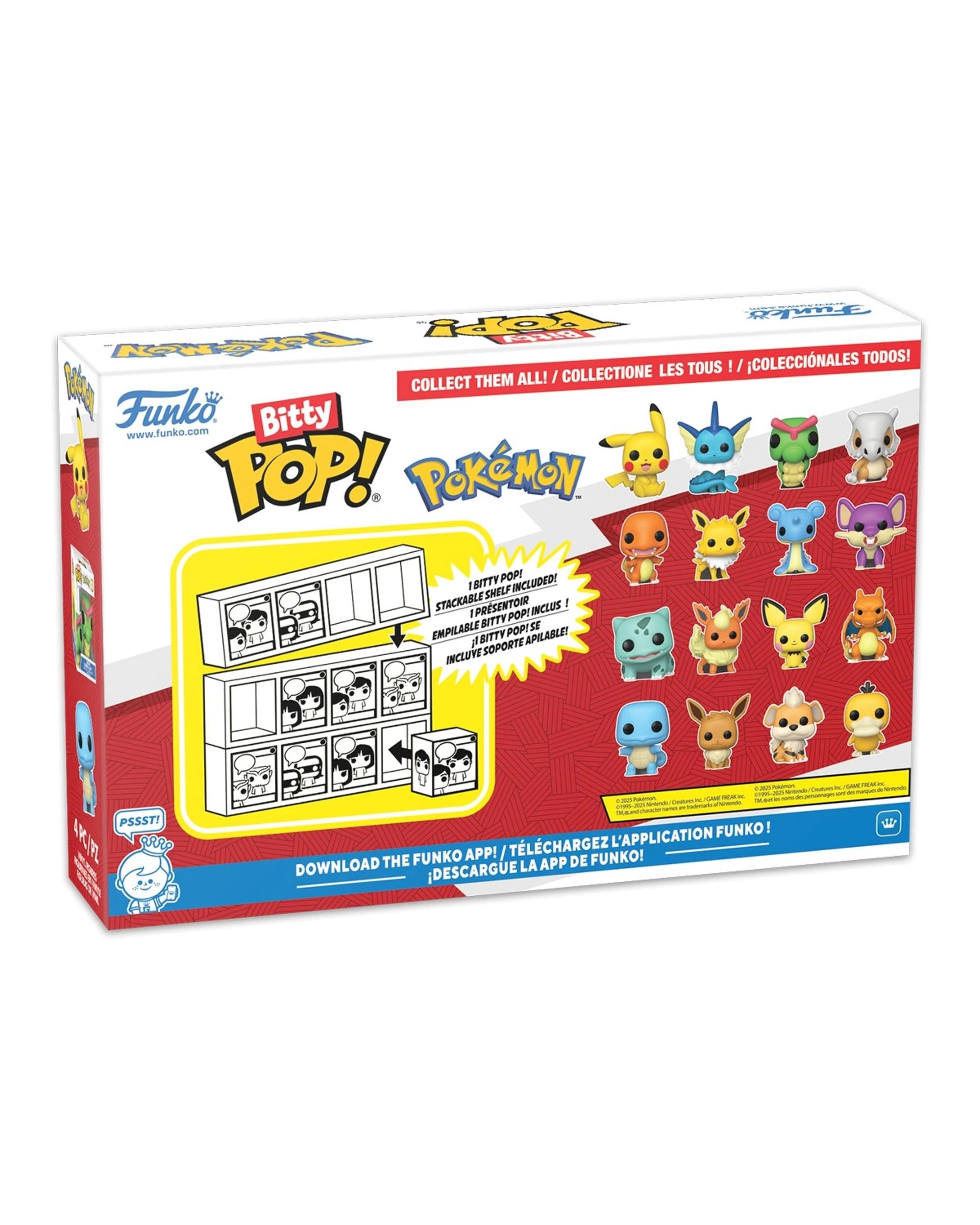 3 Pokemon Bulbasaur Bitty 4 Pack Funko POP! Vinyl, 3 of 3