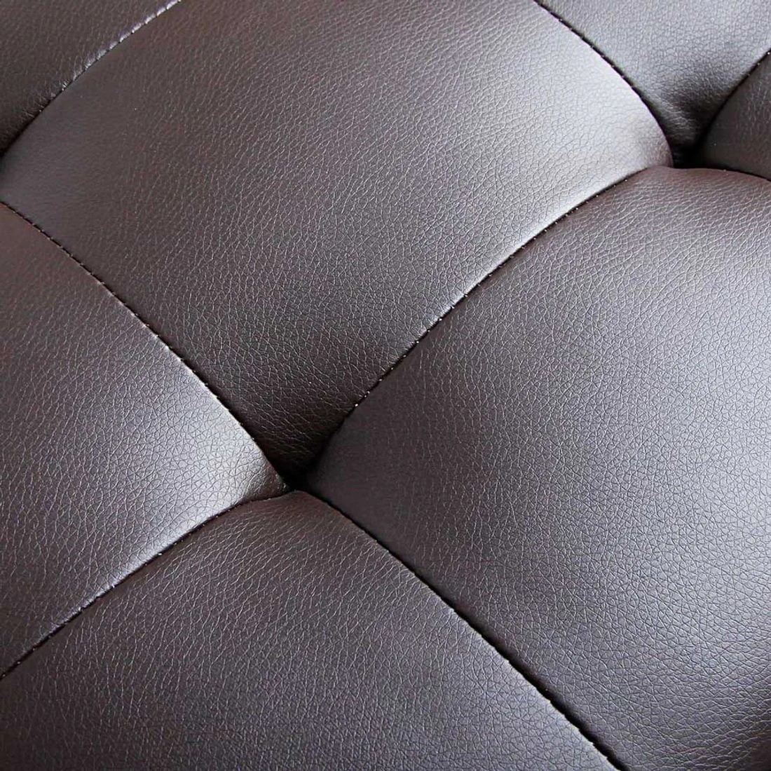 7 Artiss Storage Ottoman Blanket Box 97cm Leather - Brown, 7 of 8