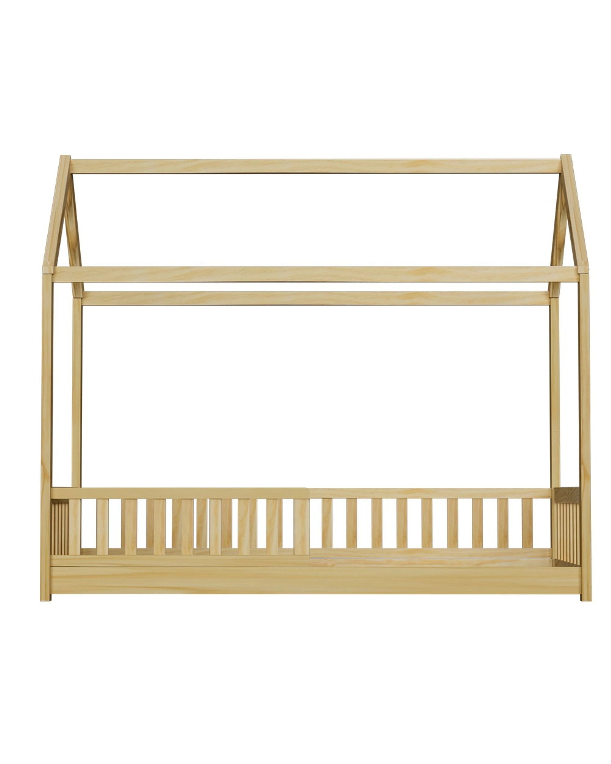 3 Artiss Bed Frame Wooden Kids House Frame
 - Brown, 3 of 3