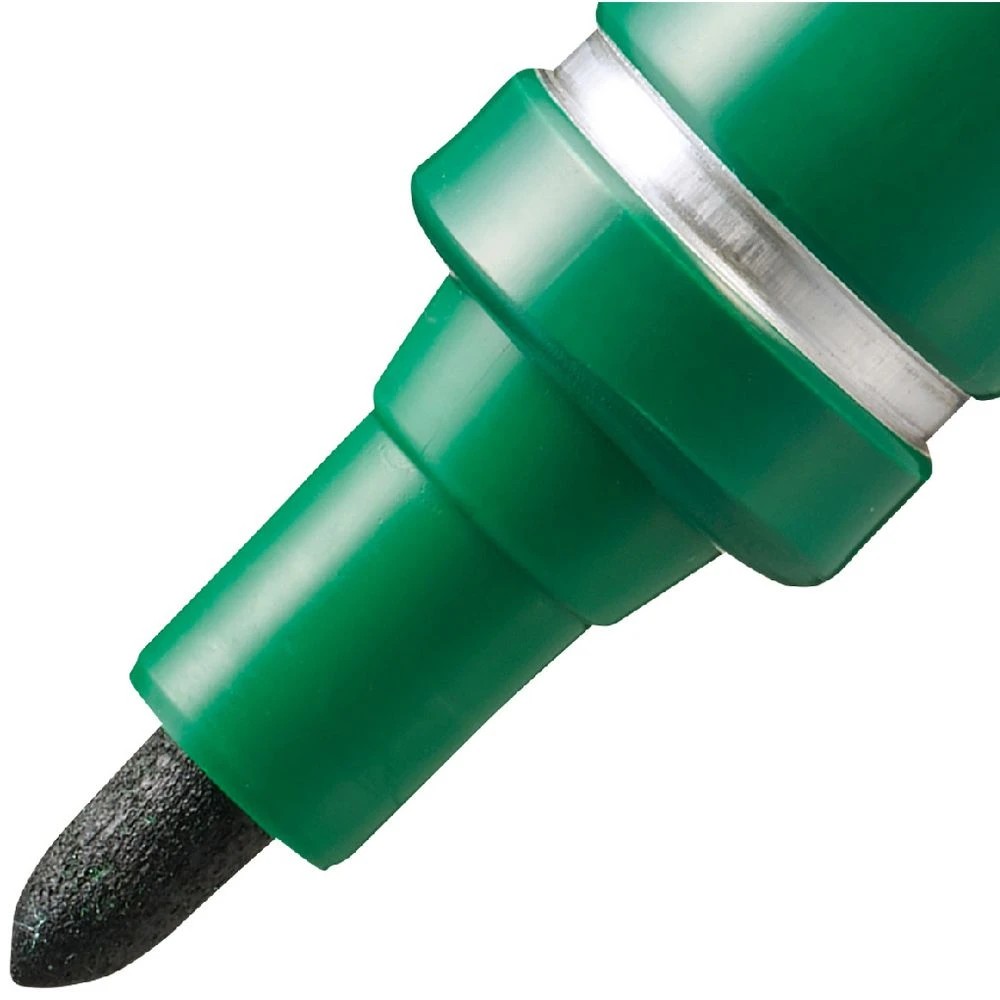 2 Pentel N50 Permanent Marker Bullet Tip Green, 2 of 7