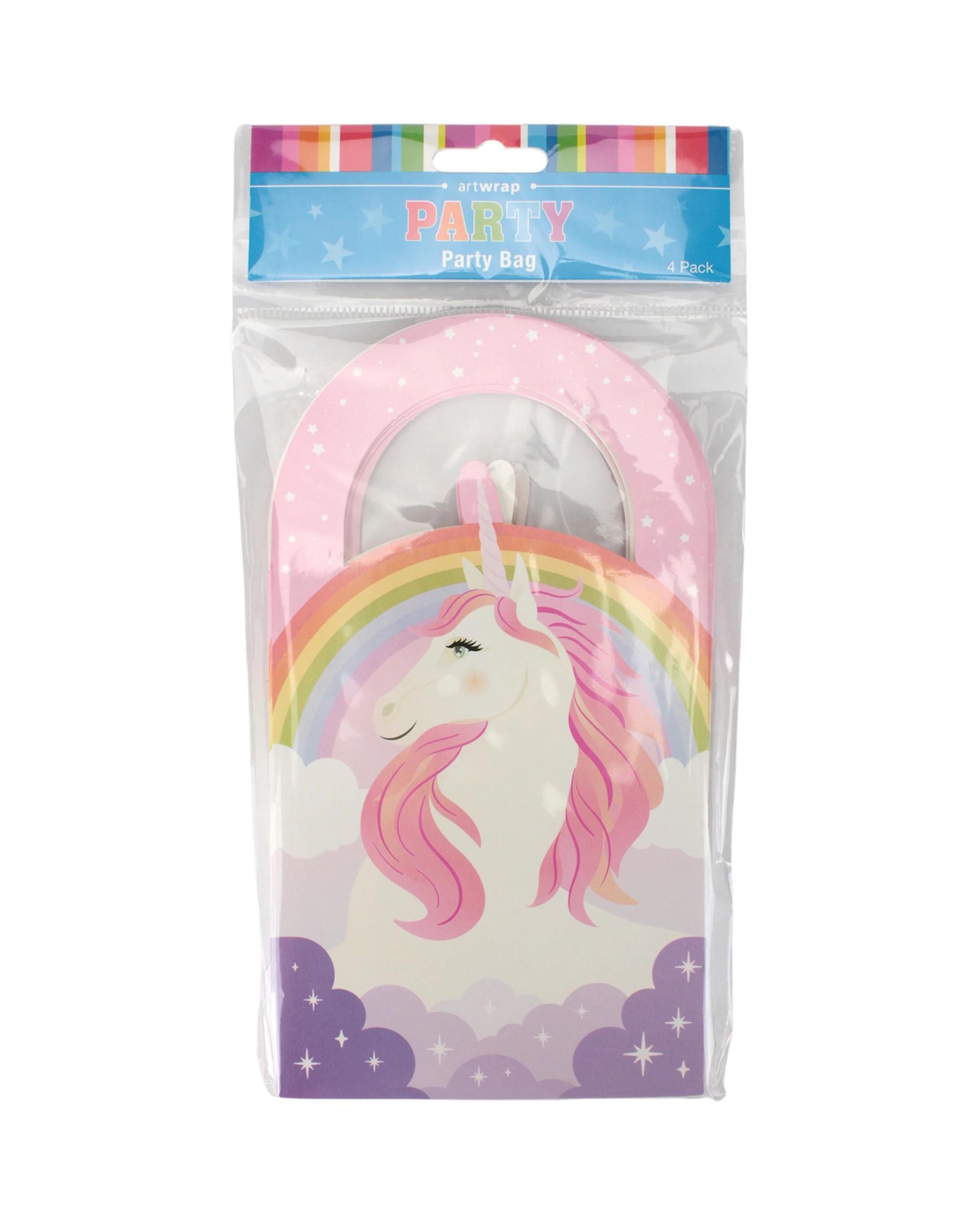 3 Artwrap Mystical Unicorn Paper Treat Bags Pack of 4, 3 of 4