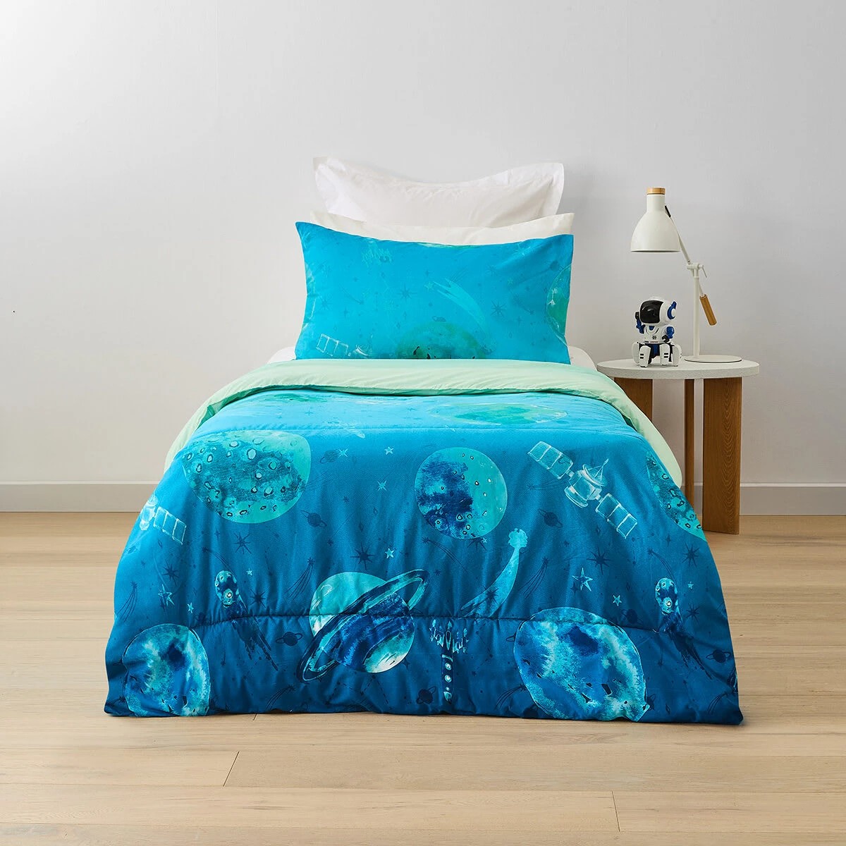 1 Galaxy Cotton Rich Cover Comforter Set - Single Bed, 1 of 7