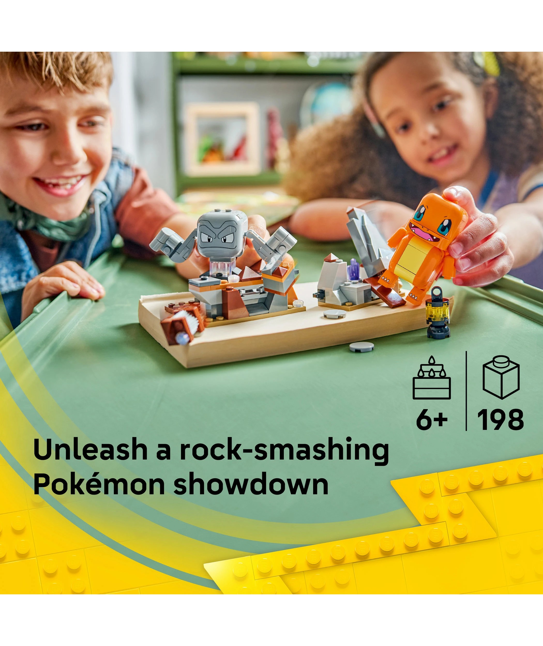 4 LEGO Pokemon SMART Play: Charmander and Geodude's Cavern Clash 72157, 4 of 11