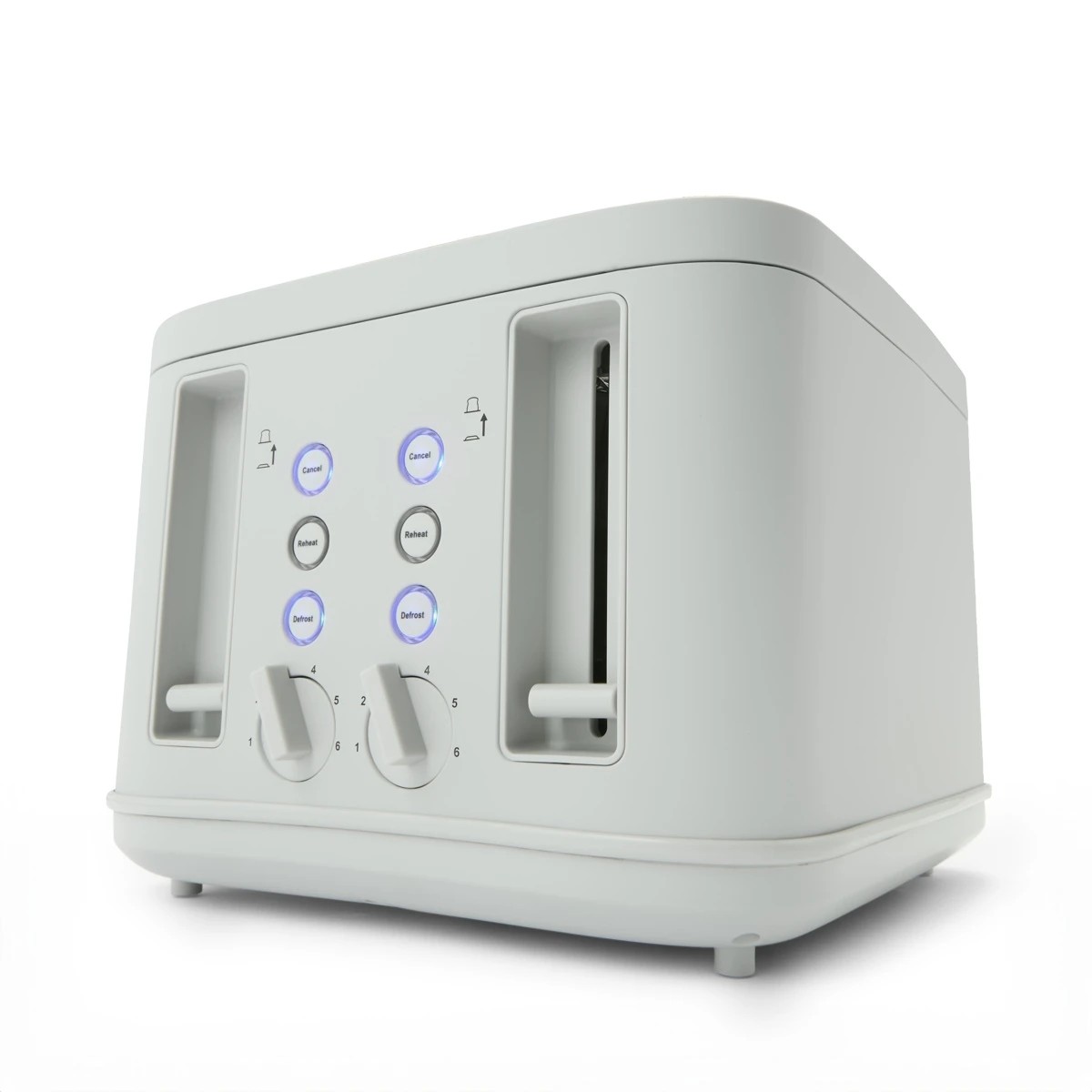 2 4 Slice Soft Touch Toaster - Grey, 2 of 10
