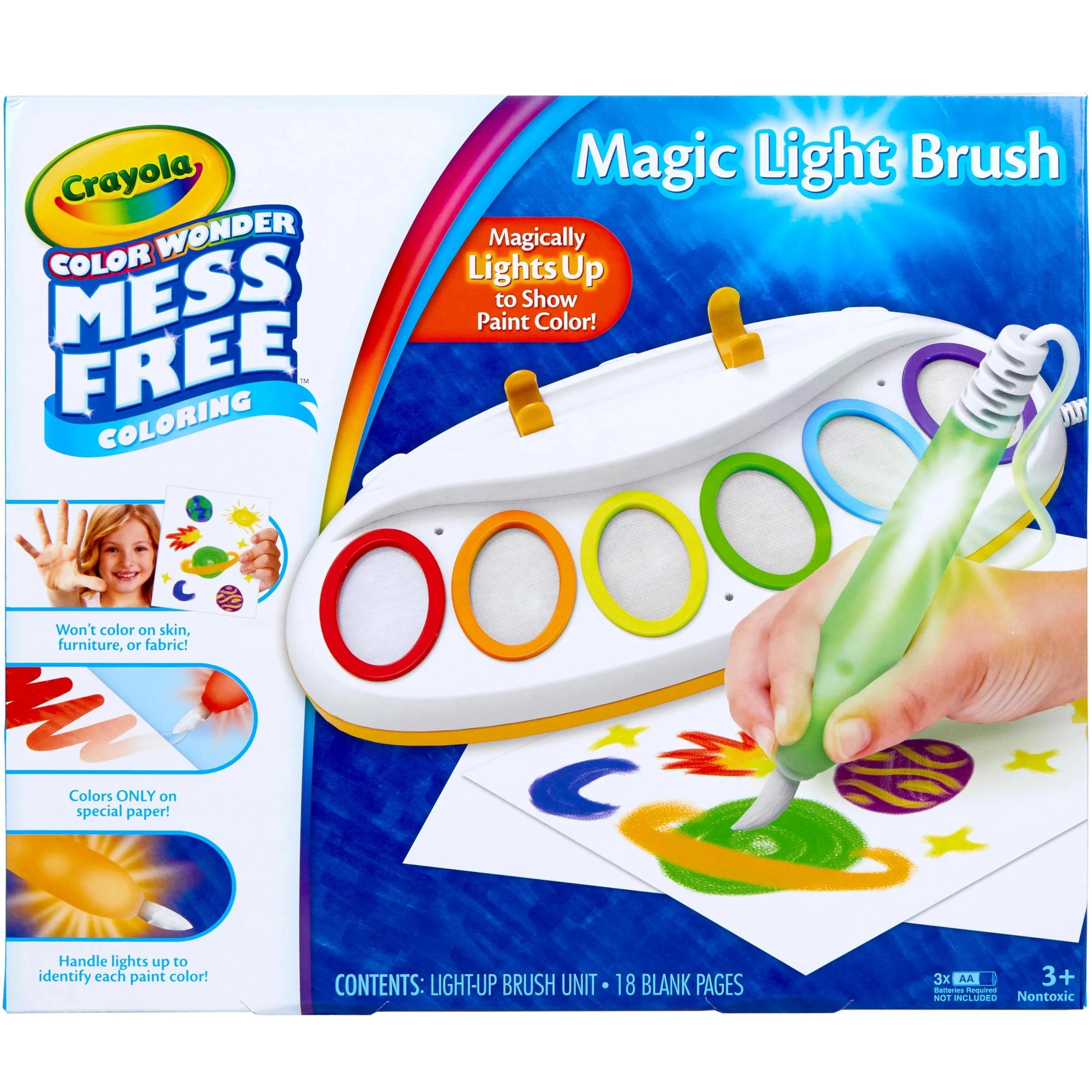 1 3 Pack Crayola Color Wonder Magic Light Brush Set - Multi, 1 of 5