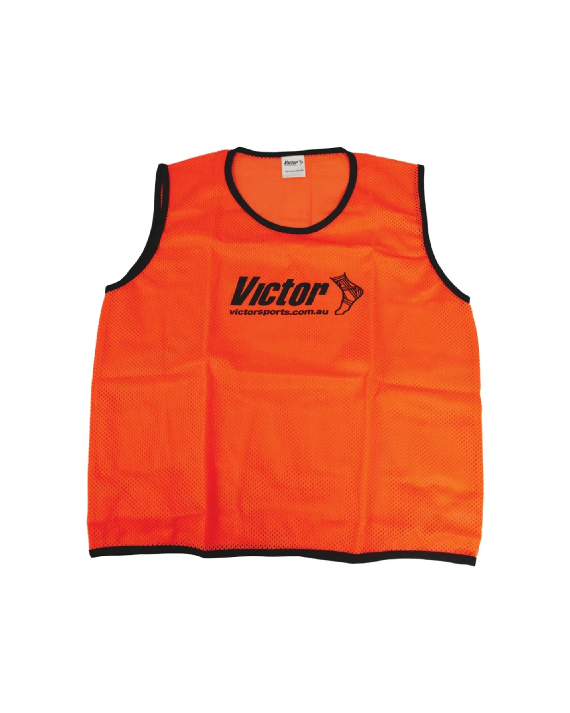 1 Victor Sports Lightweight Fitness Training Vest Mesh Breathable Medium - Orange, 1 of 2