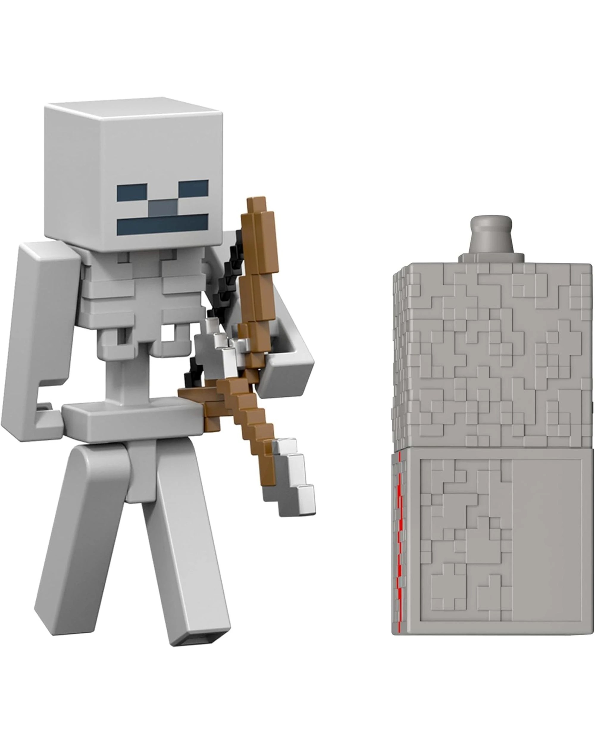 3 Minecraft Redstone Charged Skeleton Figure, 3 of 3