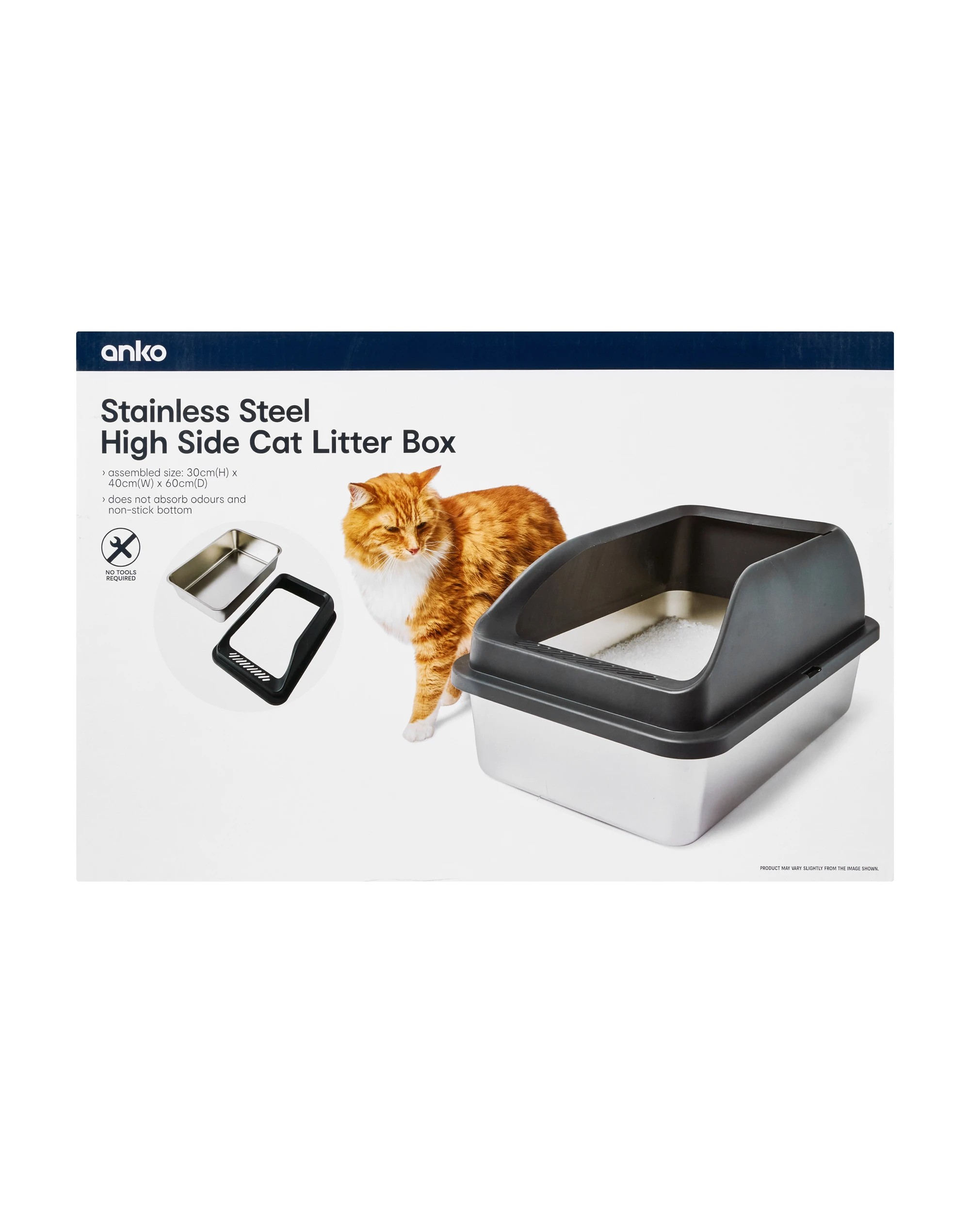 9 Stainless Steel High Side Cat Litter Box, 9 of 9