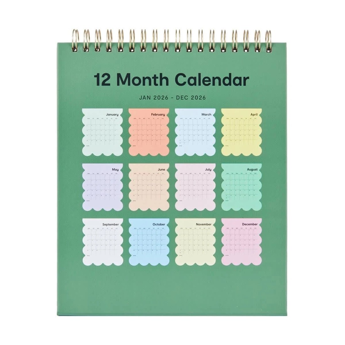 4 2026 Desk Scallop Calendar, 4 of 5