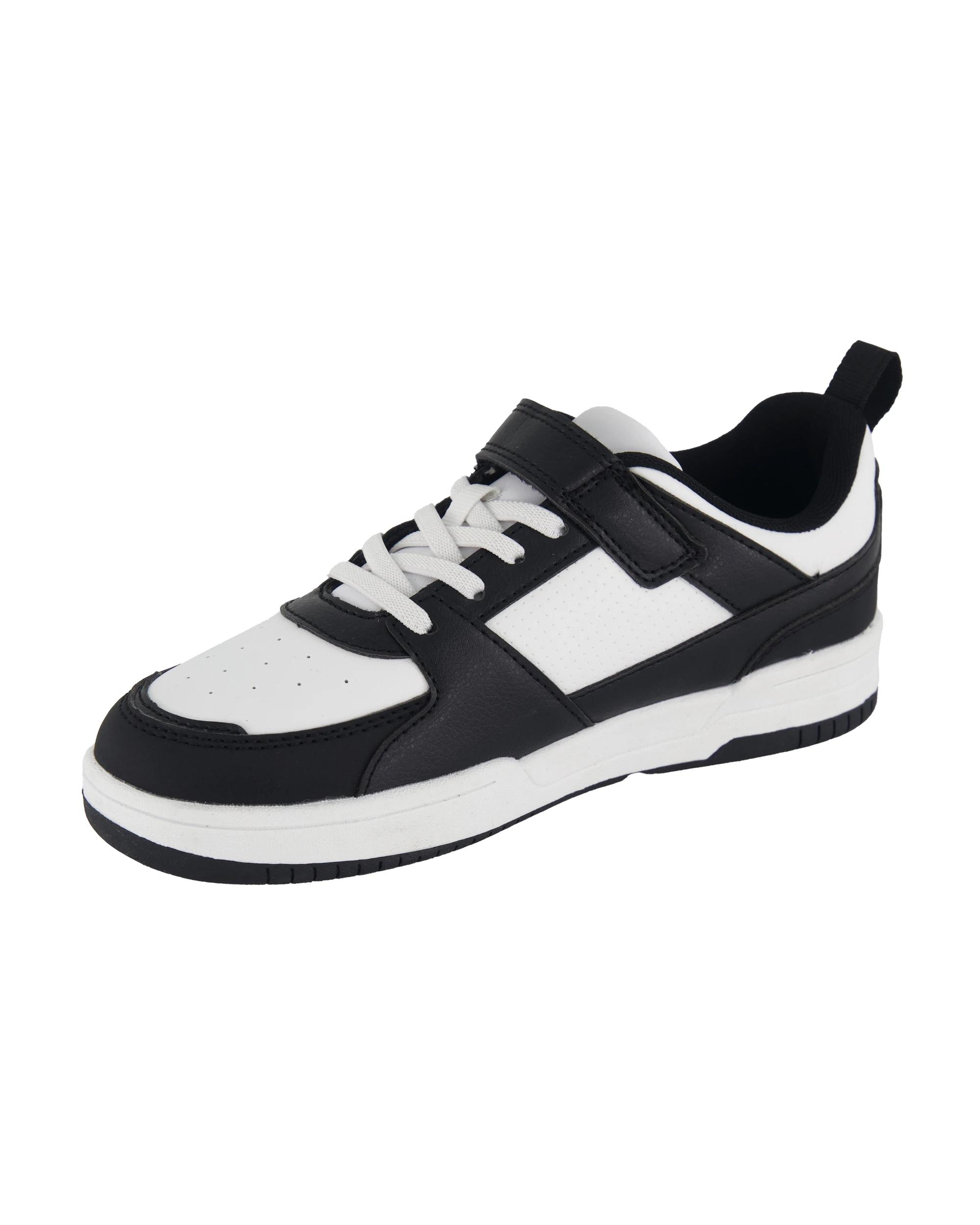 3 Senior Low Top Sneakers Blk Wht, 3 of 5