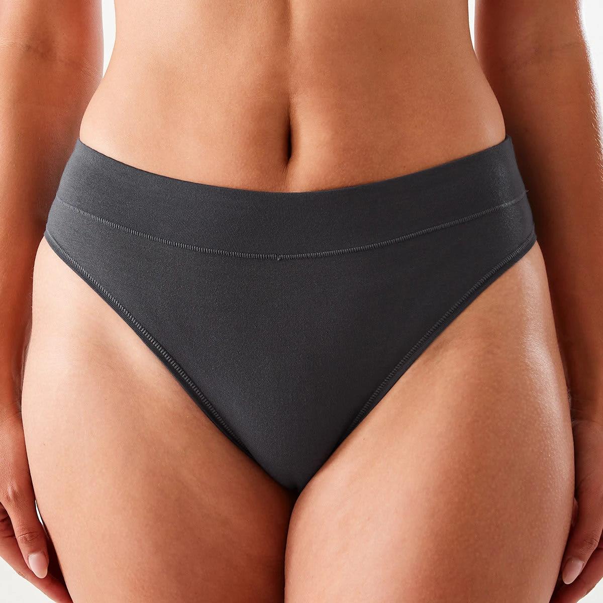 5 3 Pack Bamboo Blend Hi-Cut Briefs SMOKY GREEN, SILVER MARLE, SHADOW NAVY, 5 of 8