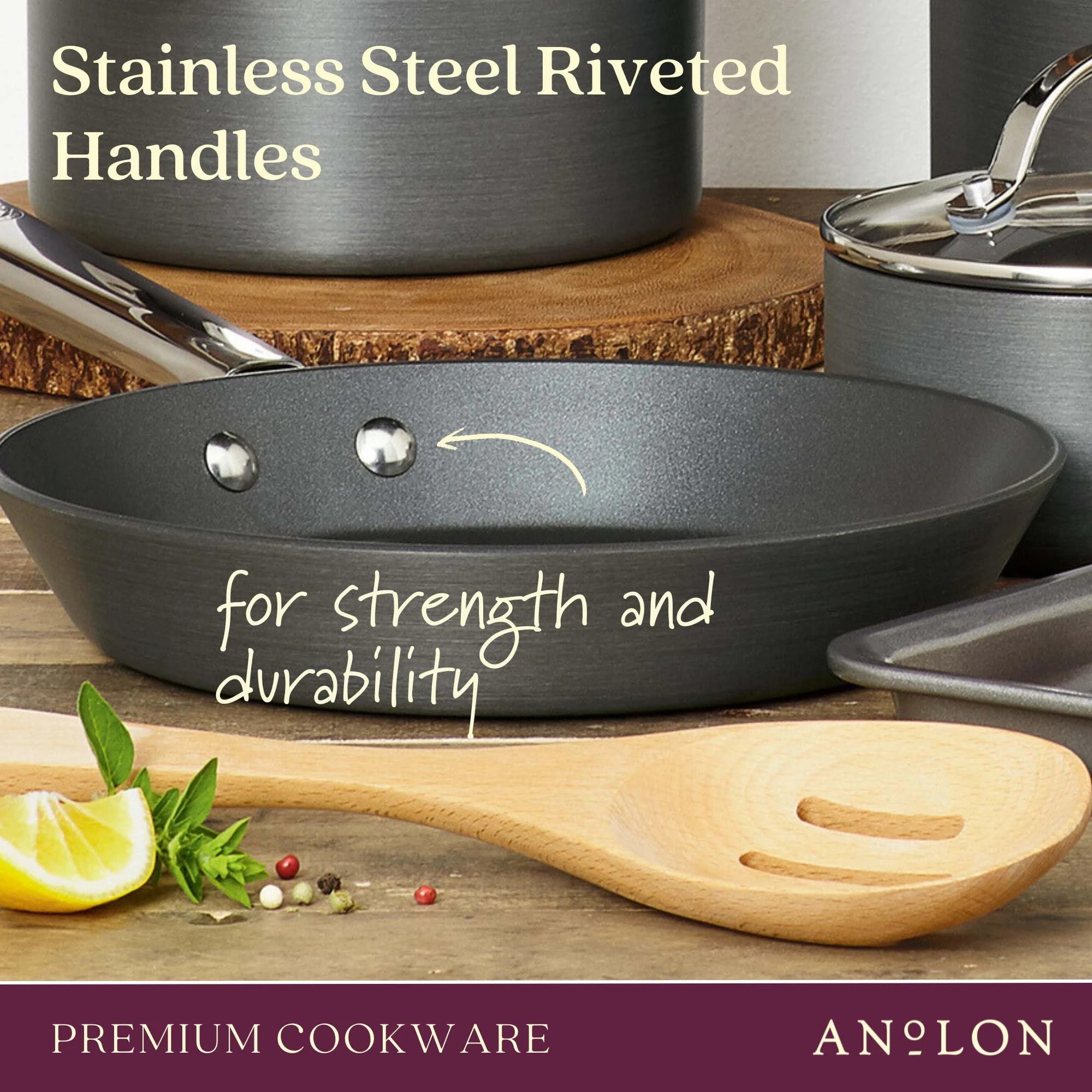 4 Anolon Professional Nonstick Skillet 20cm - Black, 4 of 5