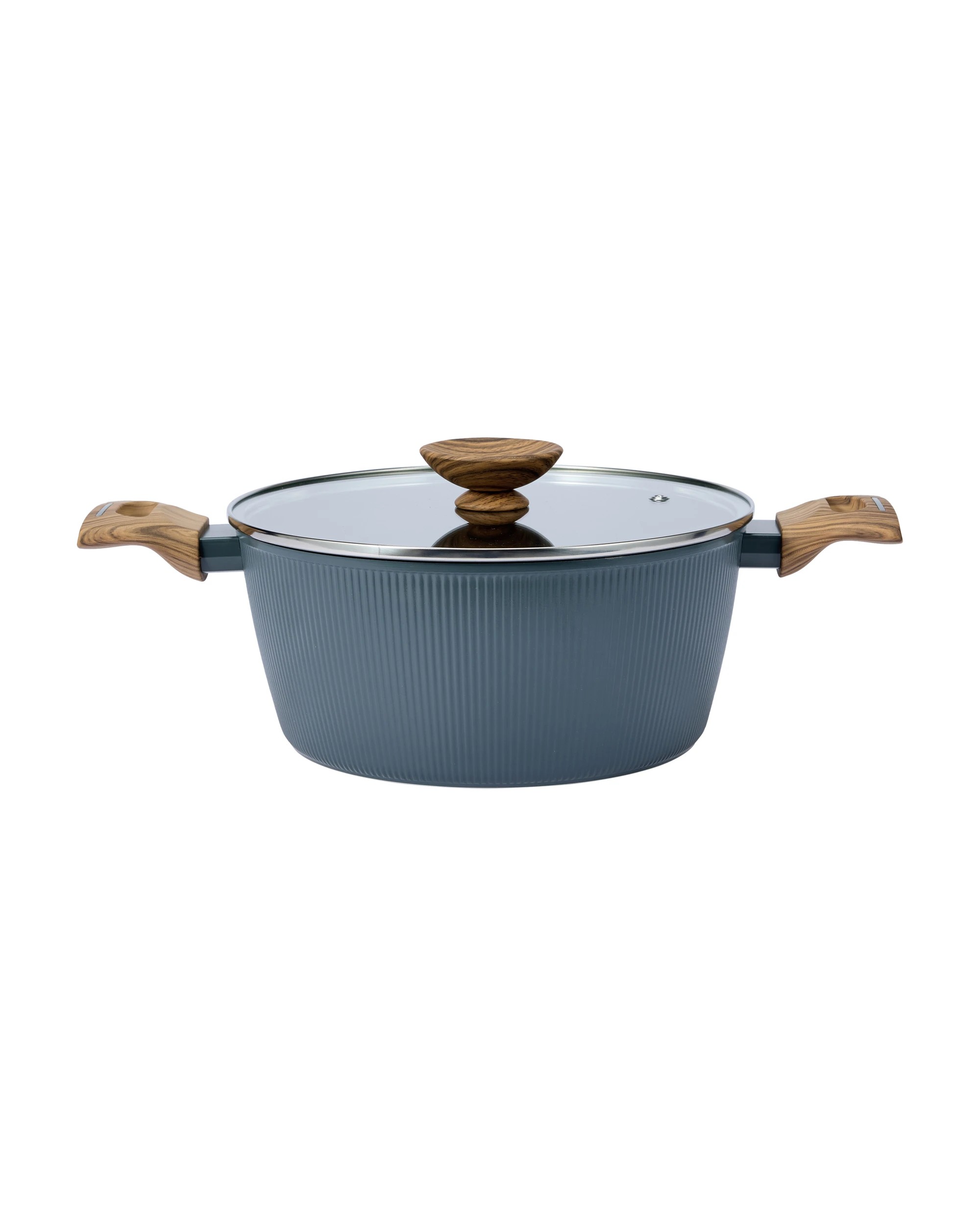3 5 Piece Wood Look Linear Cookware Set - Grey, 3 of 10