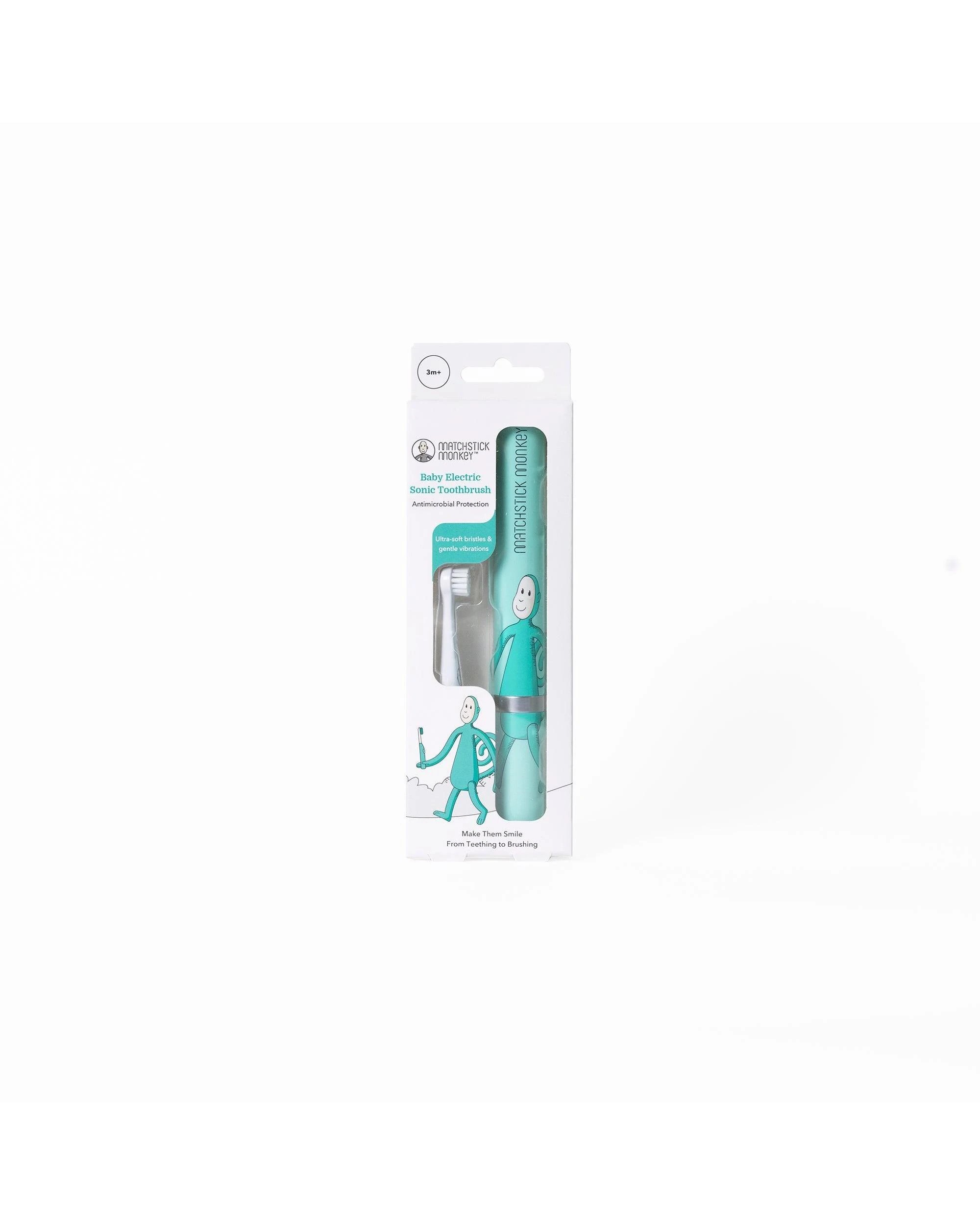 2 Matchstick Monkey Baby Sonic Toothbrush - Monkey, 2 of 3