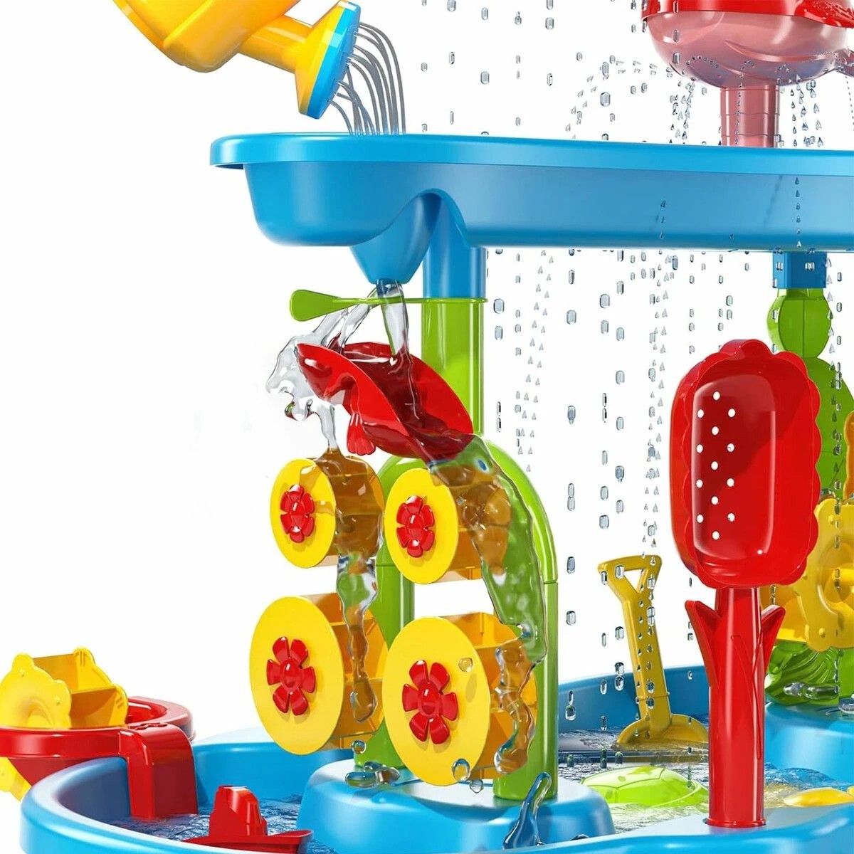 2 AUSWAY Sand Water Play Table Waterfall Pool Toys Sandpit, 2 of 4