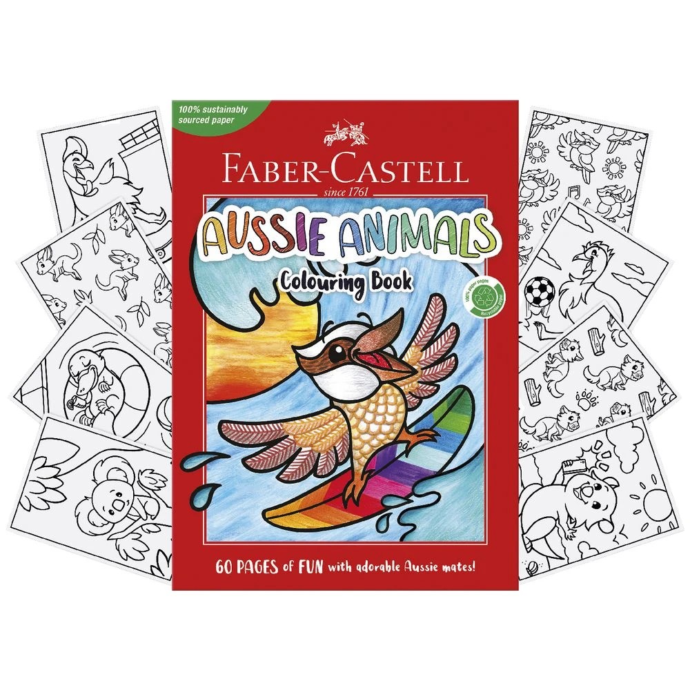 3 Faber-Castell Aussie Animals Colouring Book 60 Pages, 3 of 4