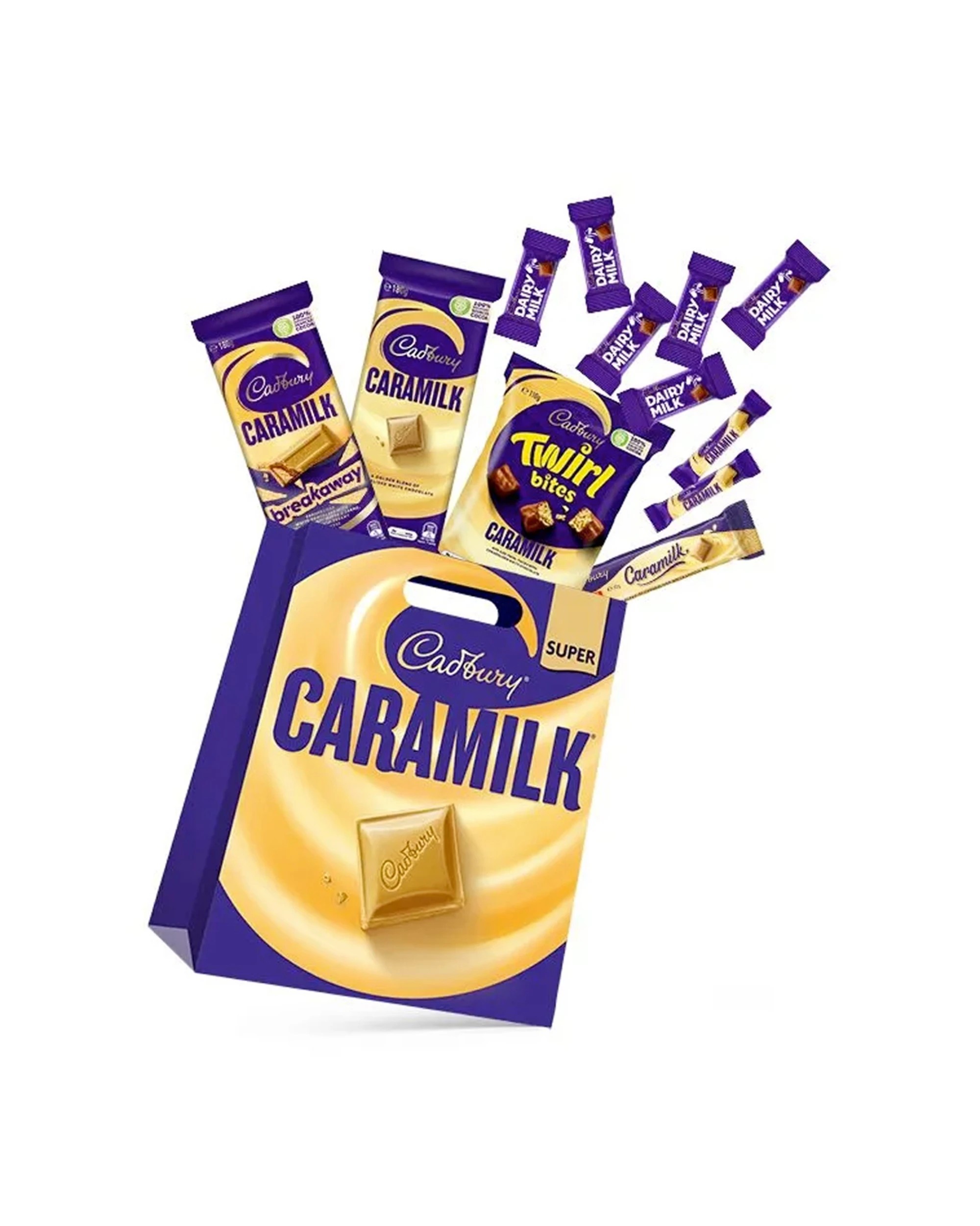 1 Cadbury 12pc Dairy Milk Caramilk Mega Showbag Chocolate Sweet Treat Snacks Mixed - Multi, 1 of 1