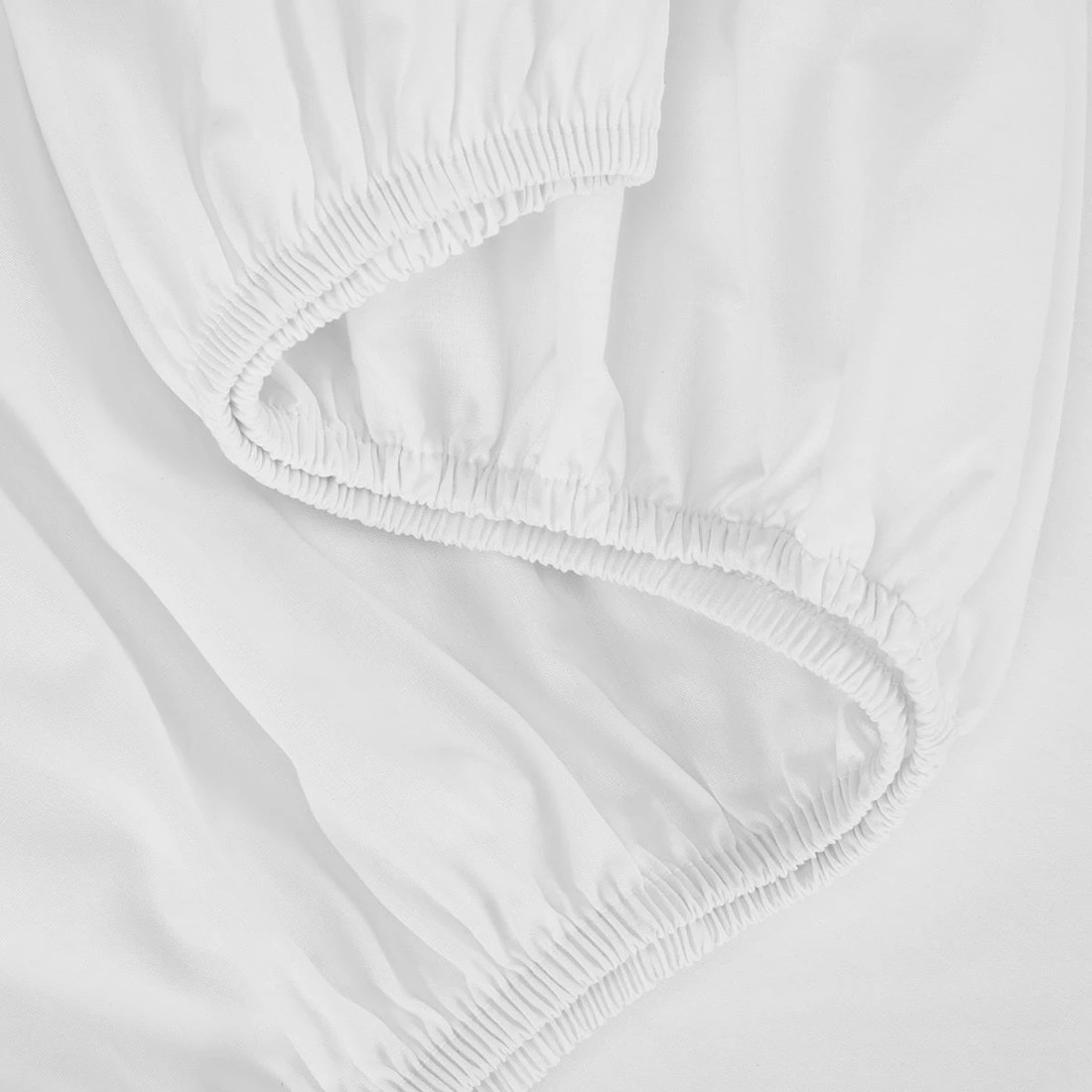 3 250 Thread Count Cotton Rich Sheet Set - Single Bed, White, 3 of 7