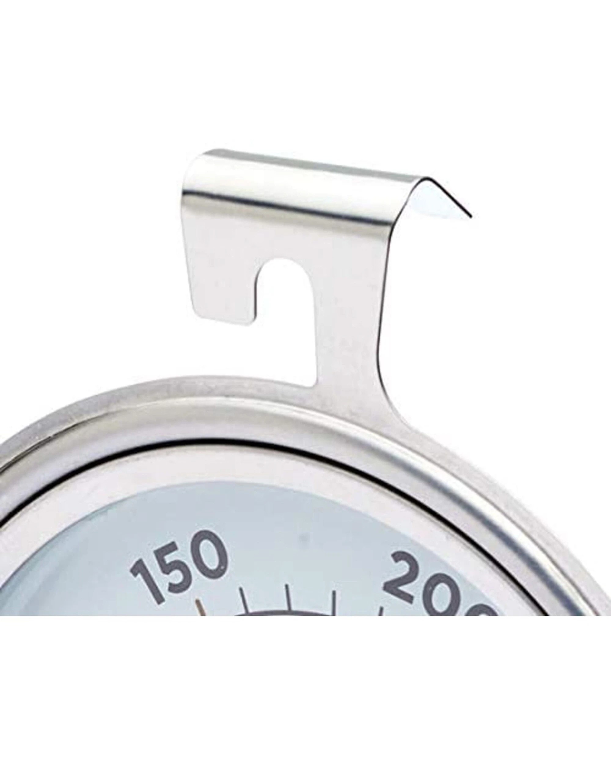 3 Mastercraft 2PK Round 10cm Stainless Steel Oven Thermometer Easy Read Dial - Silver, 3 of 6