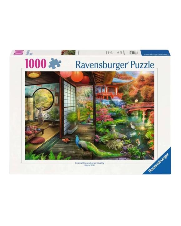 Ravensburger Japanese Garden Teahouse 1000 Piece Jigsaw Puzzle