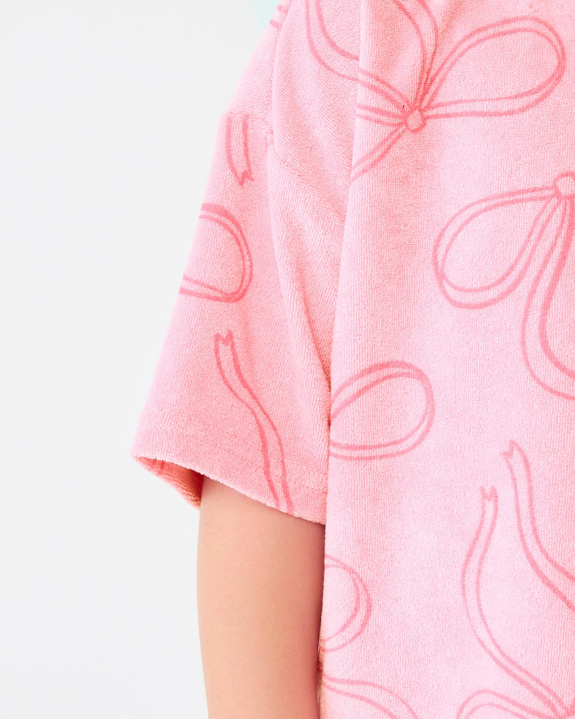 5 Oversized Terry T-shirt Pnk Bow, 5 of 7