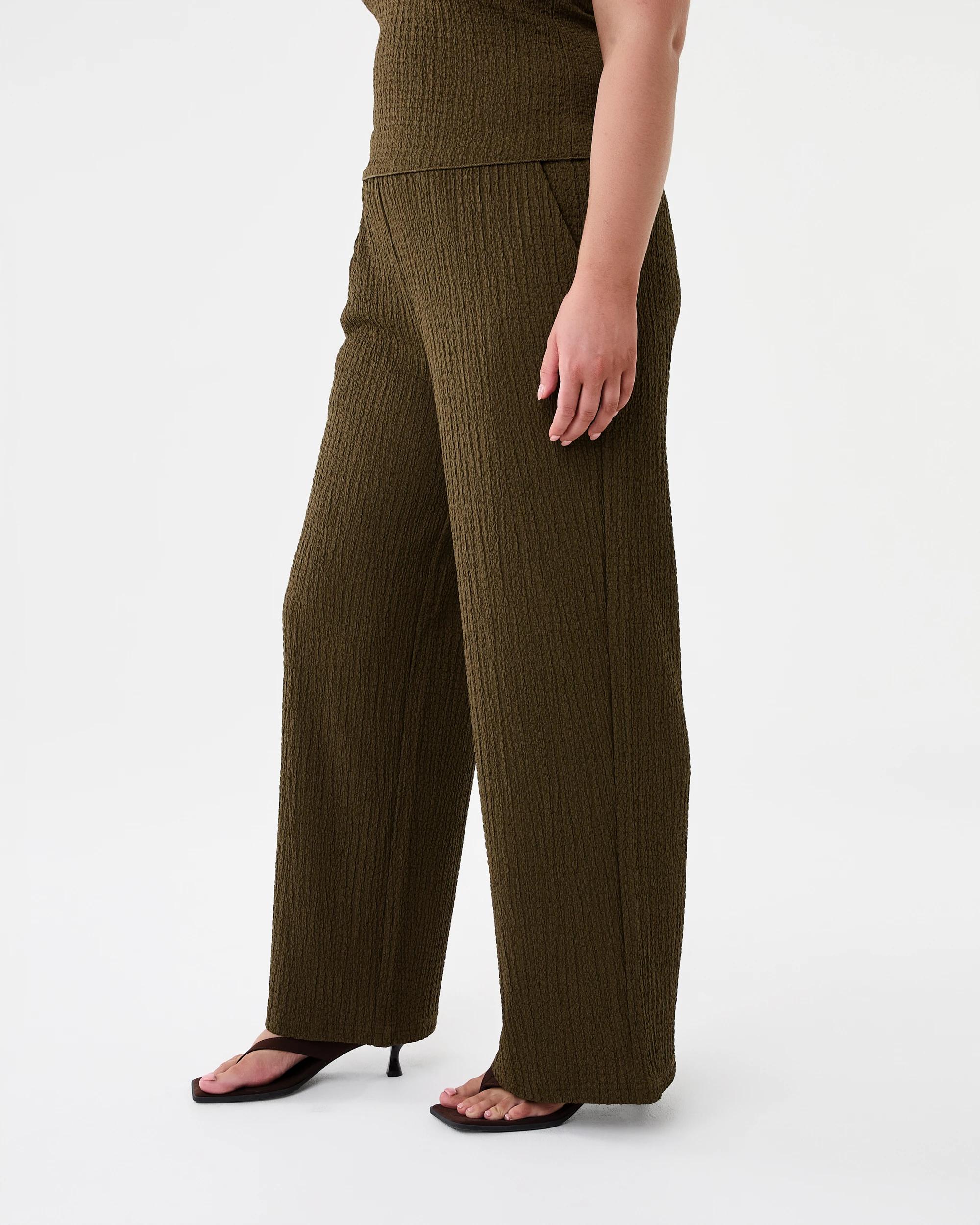 2 Textured Pants Dark Olive, 2 of 6