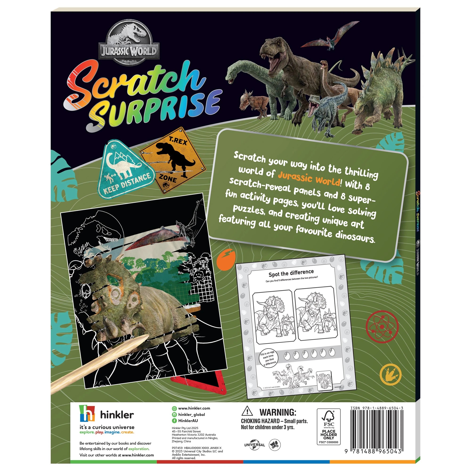 2 Jurassic World: Scratch Surprise - Book, 2 of 5