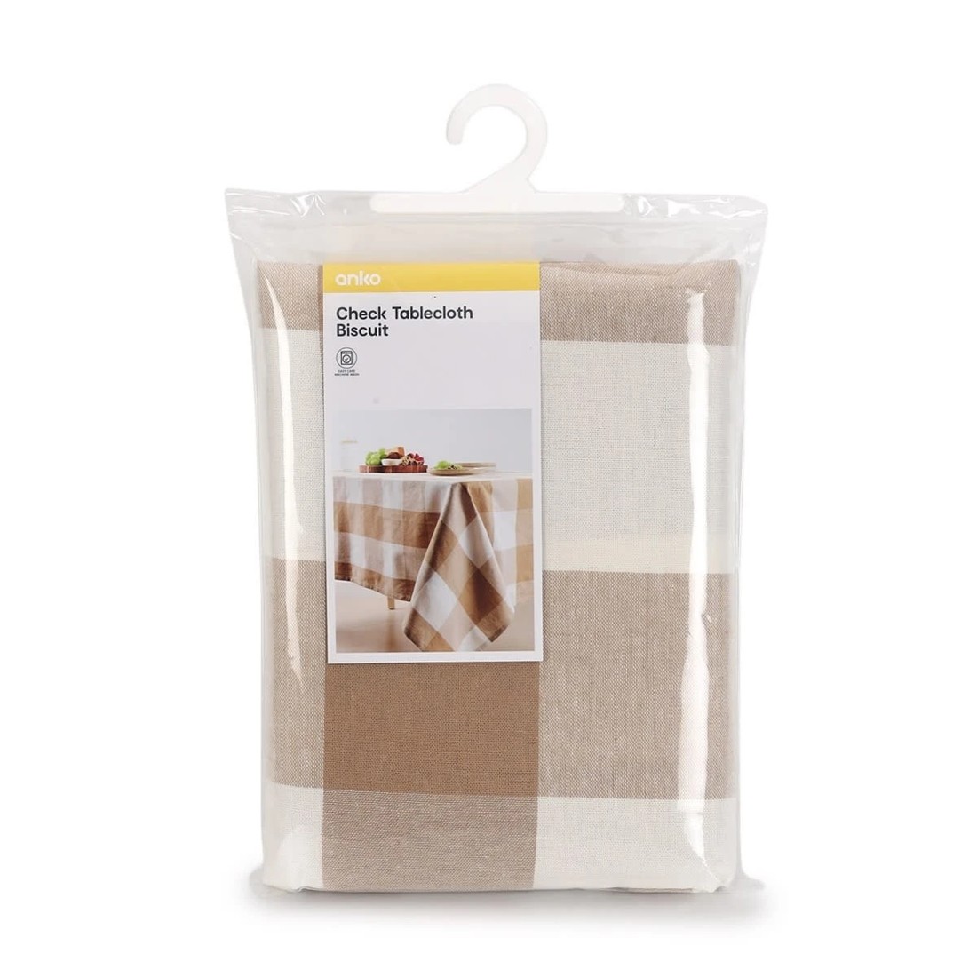5 Check Tablecloth - Biscuit, 5 of 6
