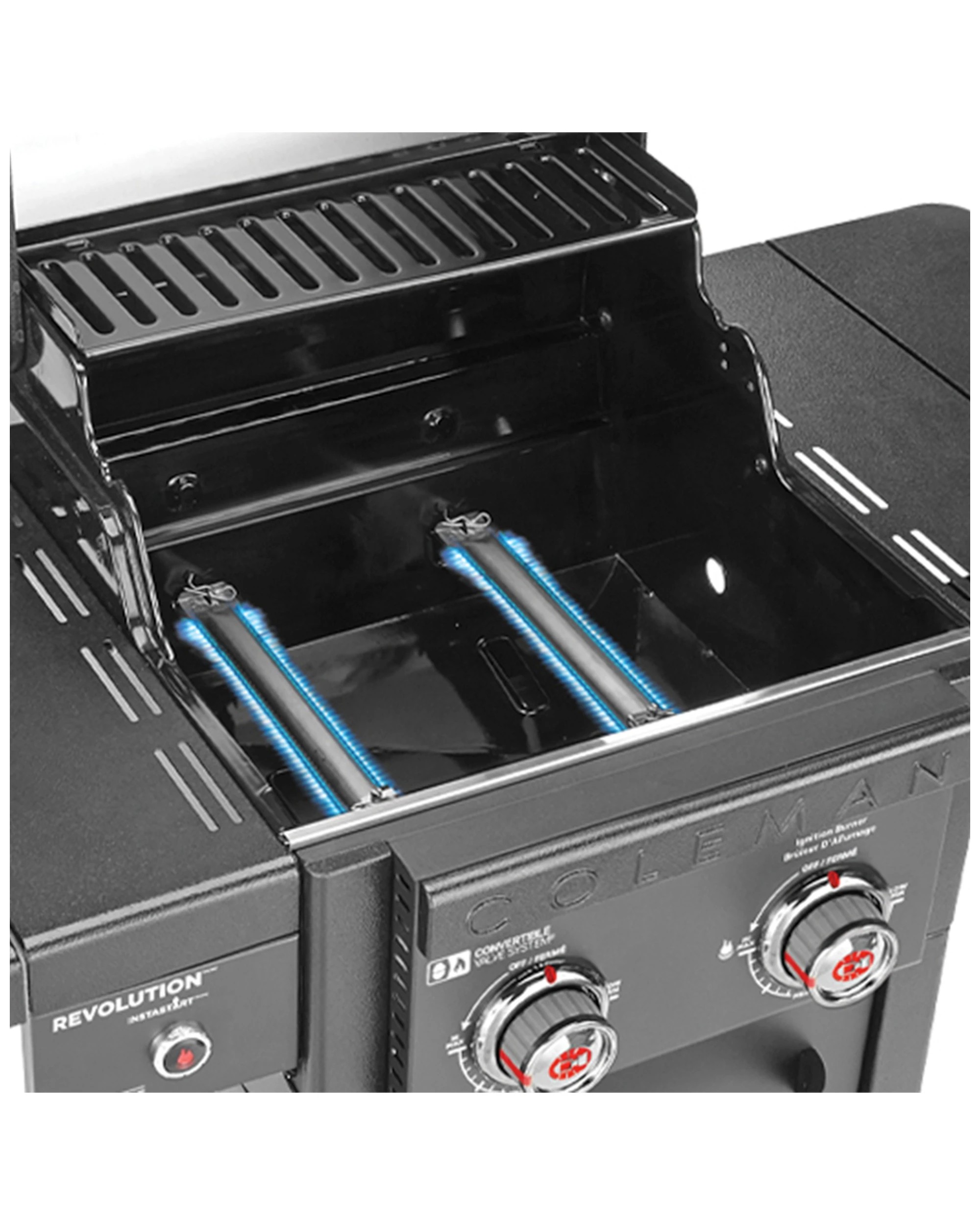 7 Coleman Revolution 2 Burner BBQ With Folding Shelves Instastart Ignition - Black, 7 of 9