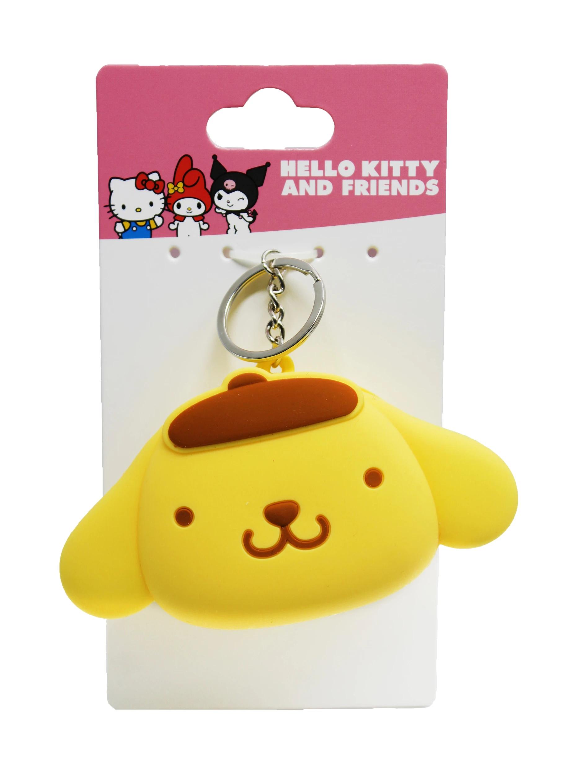 1 Hello Kitty and Friends License Pompompurin Keyring - Yellow, Brown and Silver Tone Pompom, 1 of 4