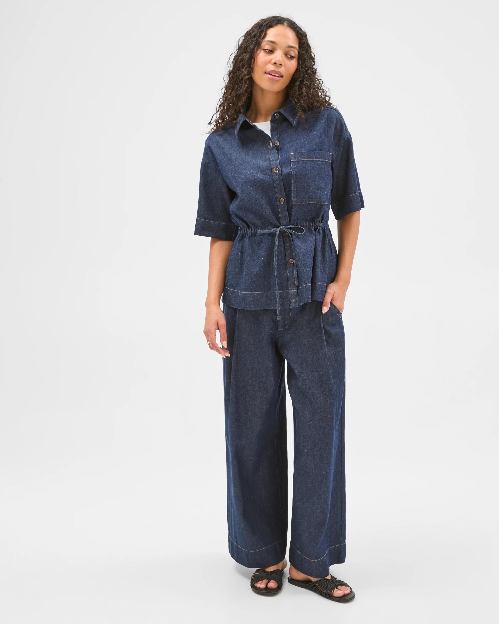 2 Target Denim Denim Wide Leg Jeans RINSE, 2 of 6