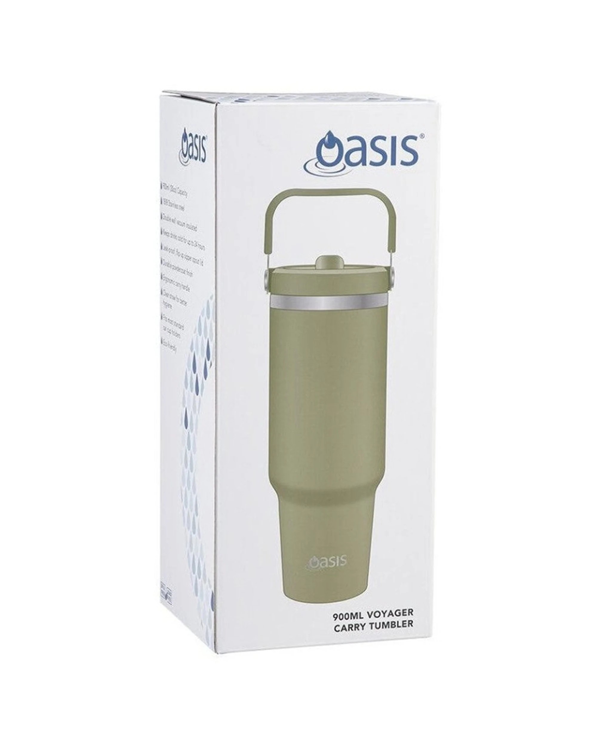 4 Oasis Voyager Carry Tumbler Vacuum Insulated Leakproof Flip Up Sipper 900ml, 4 of 4