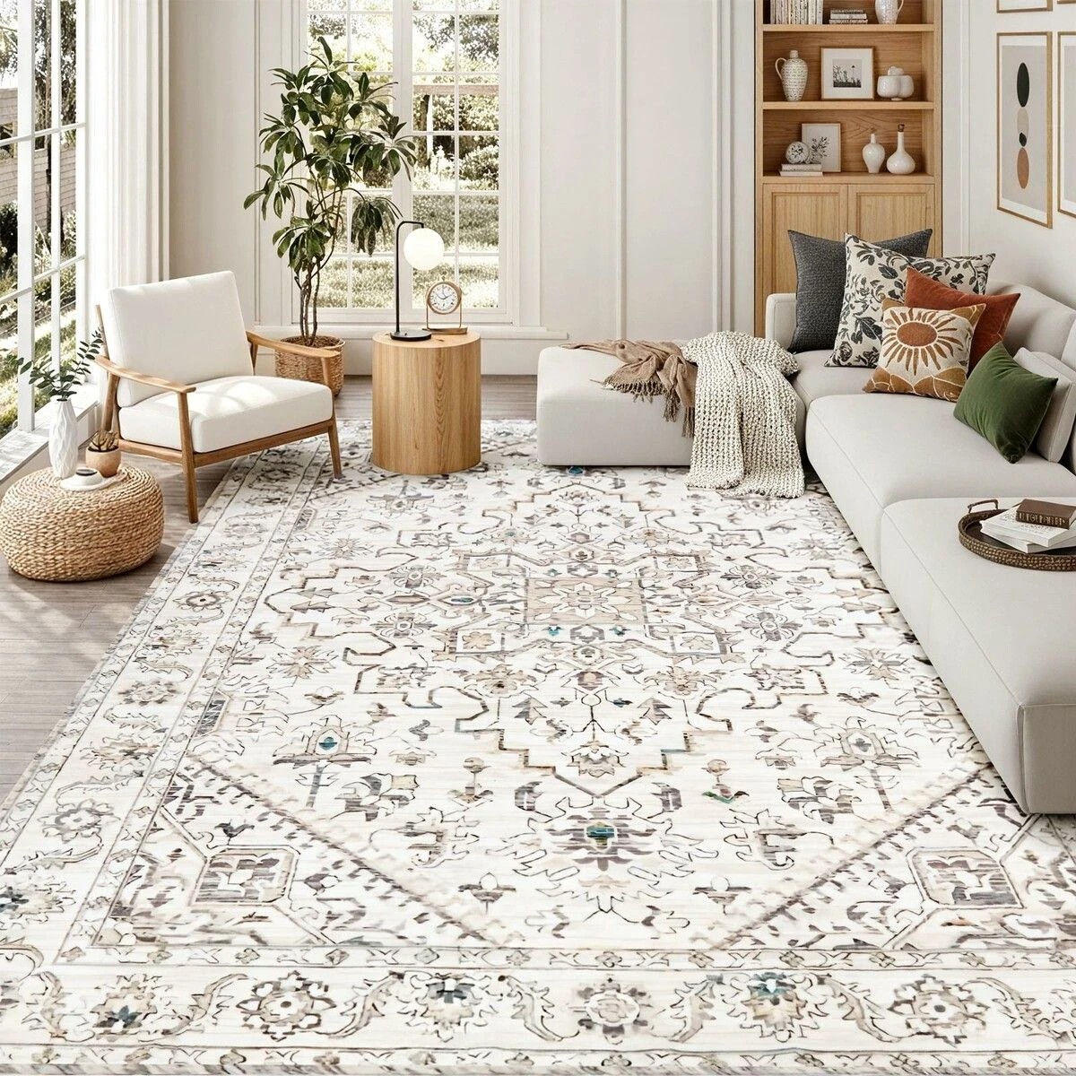 3 Ausway 2x3m Washable Area Rug Floor Carpet Traditional - Multi, 3 of 6
