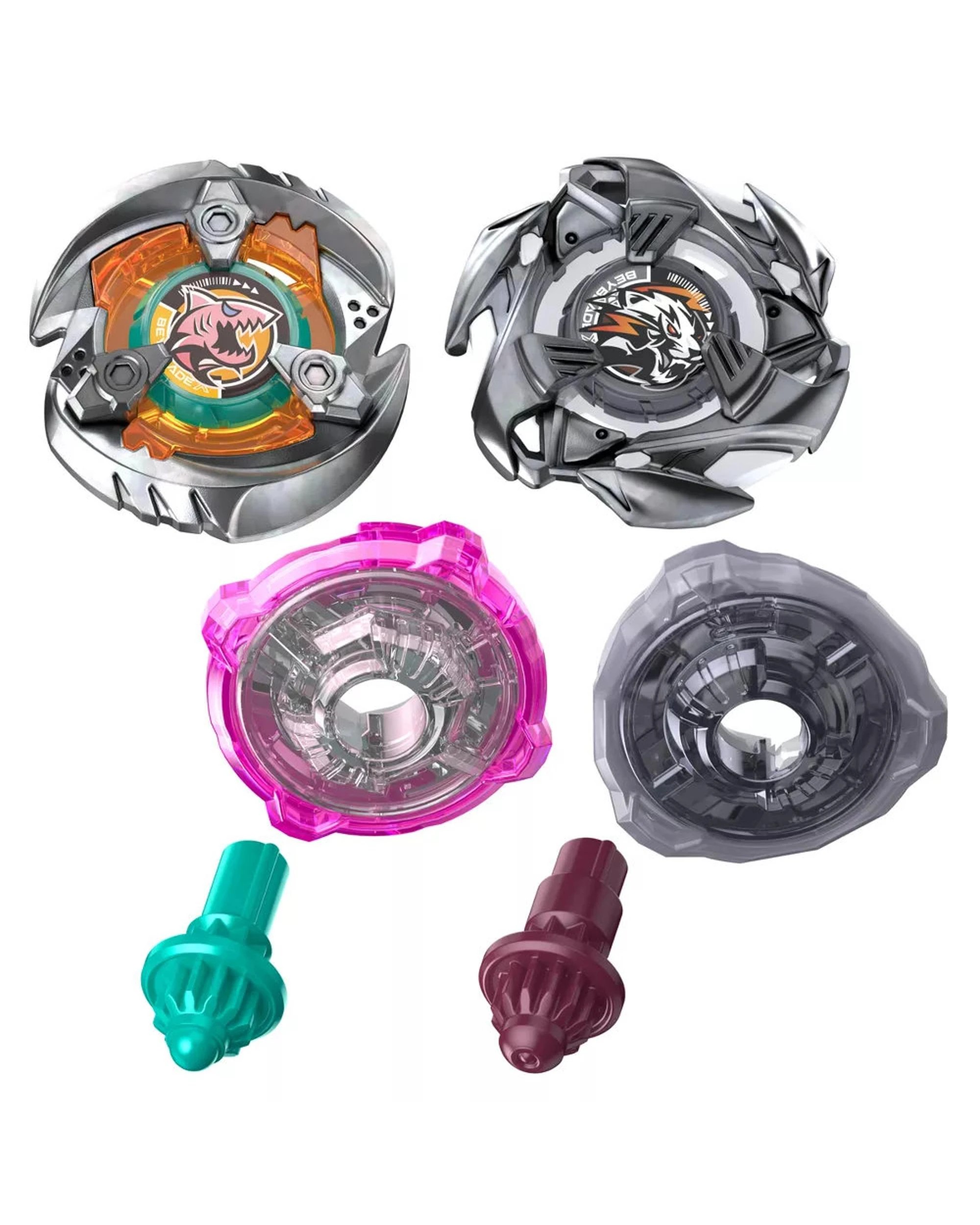 5 Beyblade X Gill Shark 4-70O and Pearl Tiger 3-60U Dual Pack, 5 of 5