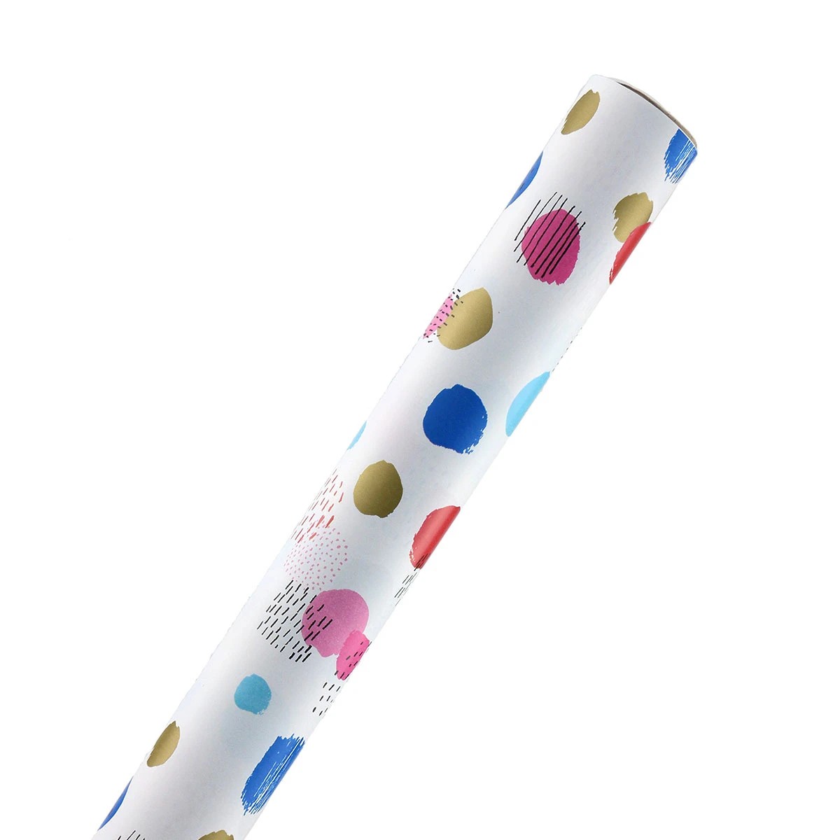 3 Hallmark Gift Wrapping Paper Roll - Abstract Colourful Spots, 3 of 3