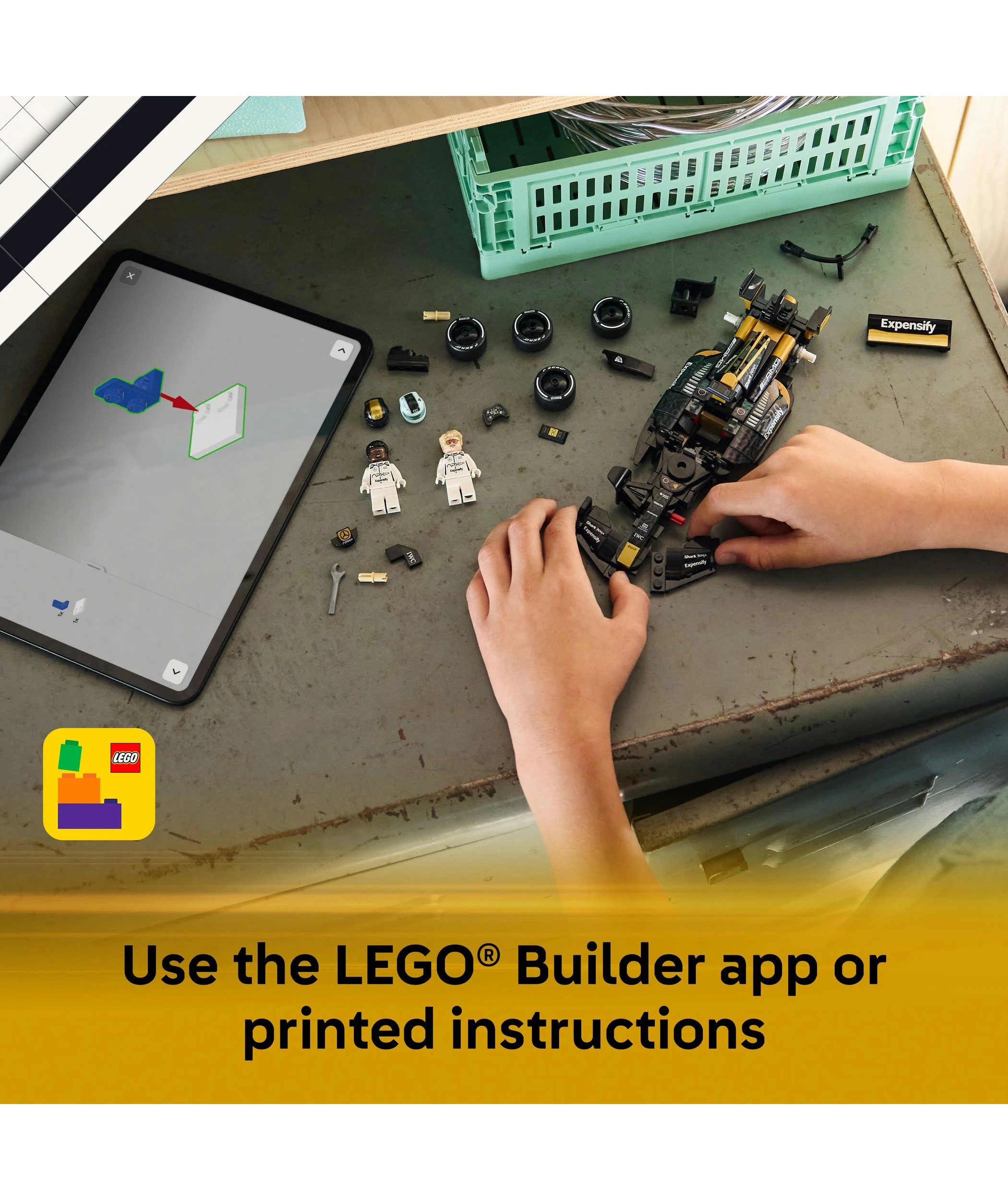 7 LEGO Speed Champions APXGP Team Race Car from F1 The Movie 77252, 7 of 10