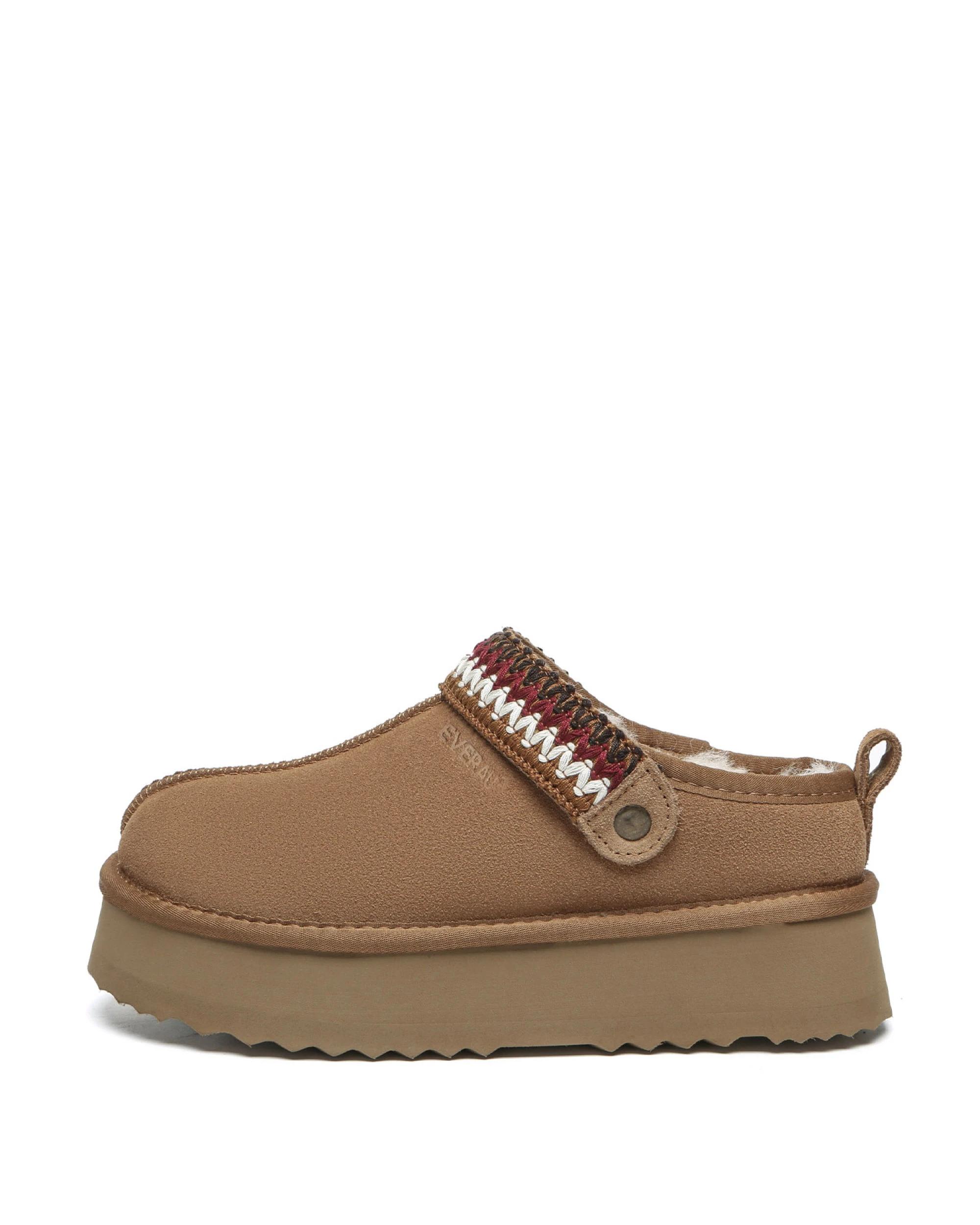 4 Everau Womens Maeve Slippers CHESTNUT, 4 of 5