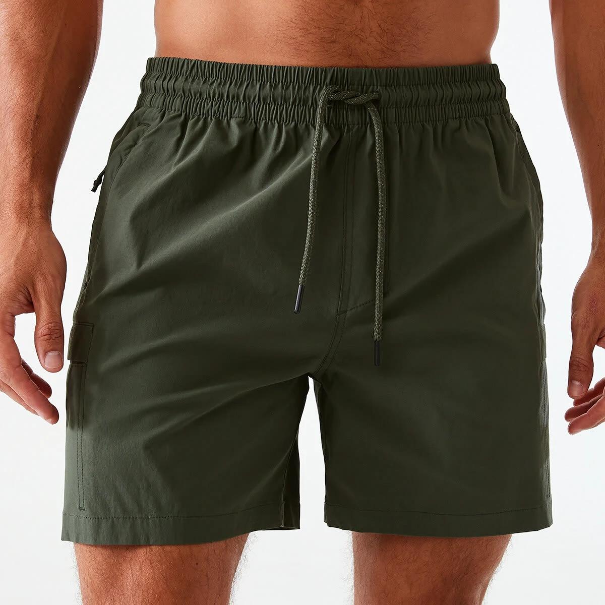 2 Active Mens Everyday Cargo Shorts DEEPEST GREEN, 2 of 6