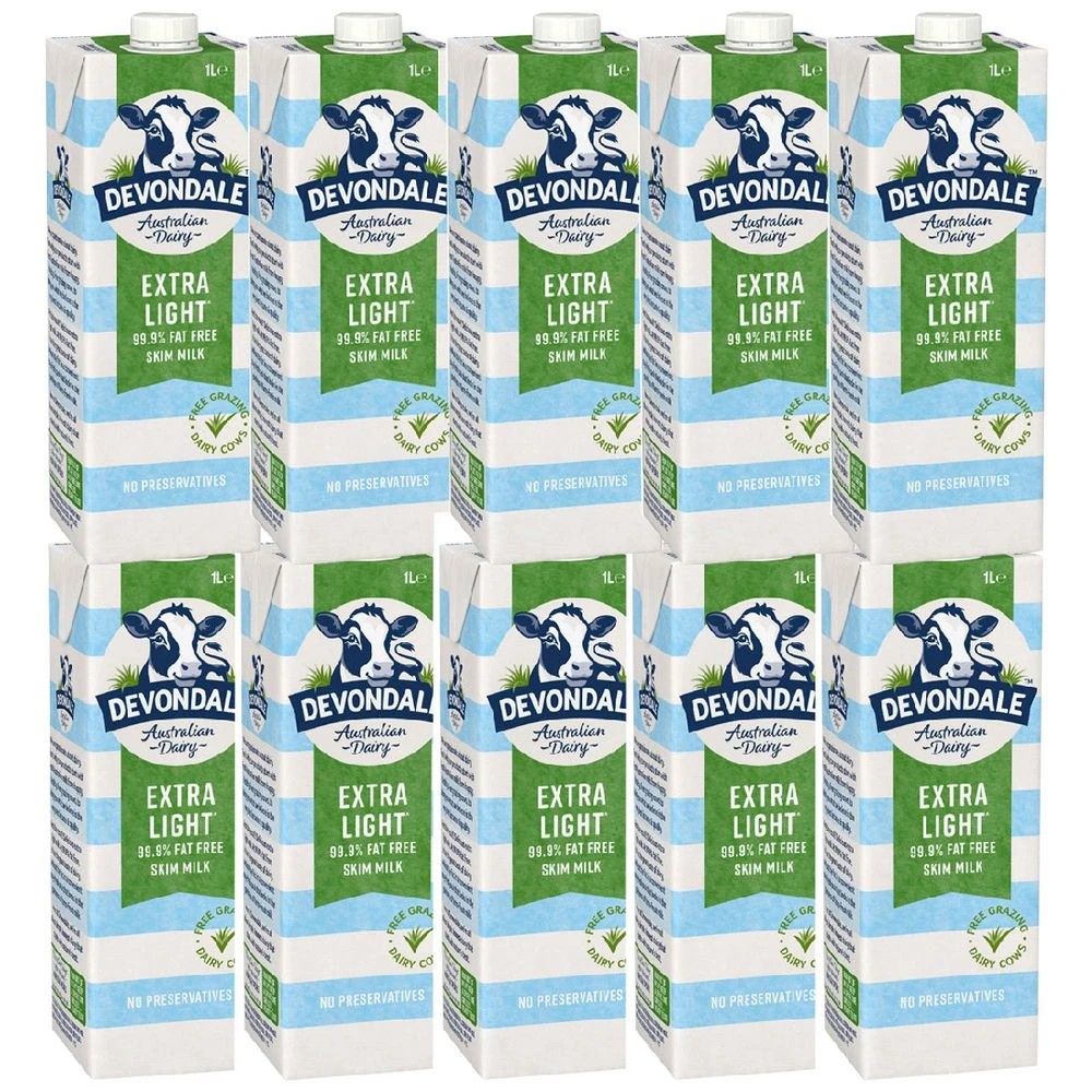 1 Devondale UHT Skim Milk 1L 10 Pack, 1 of 1